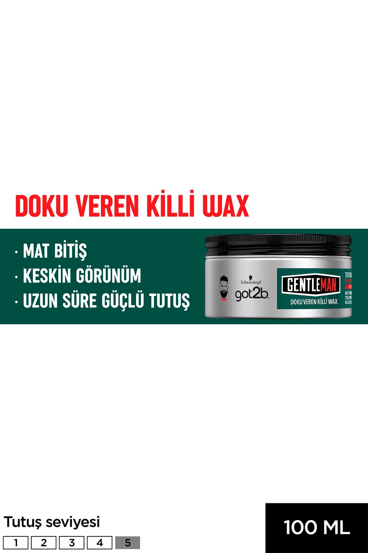 Got2B Nehir Gentleman Killi Wax Mat 100 Ml.