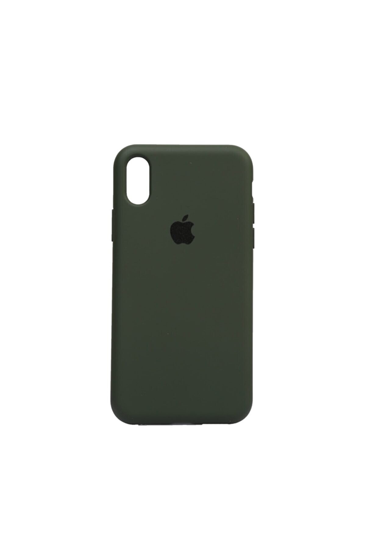Merwish Apple Iphone Xr (6.1") Altı Kapalı Logolu Lansman Kılıf Haki