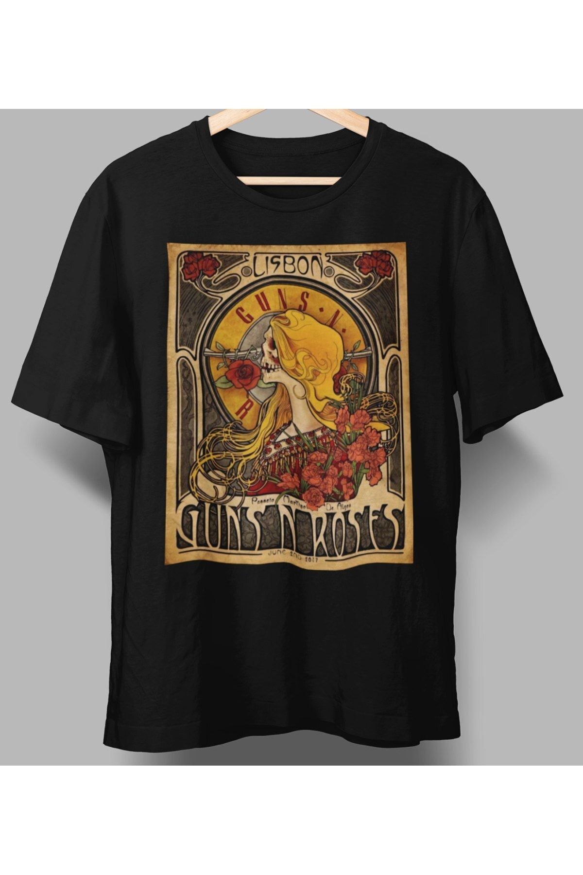 playbackmoda rock poster Guns and Roses  dizayn tasarım baskılı tişört