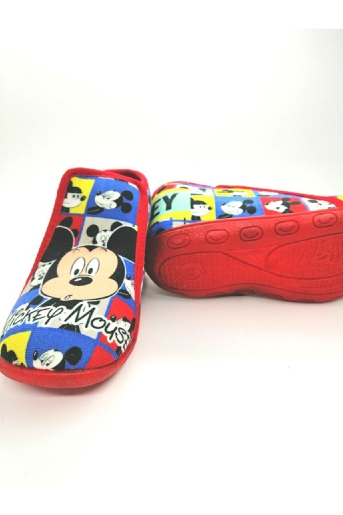 Mickey Mouse Desenli Erkek Çocuk Ev Ve Kreş Ayakkabısı