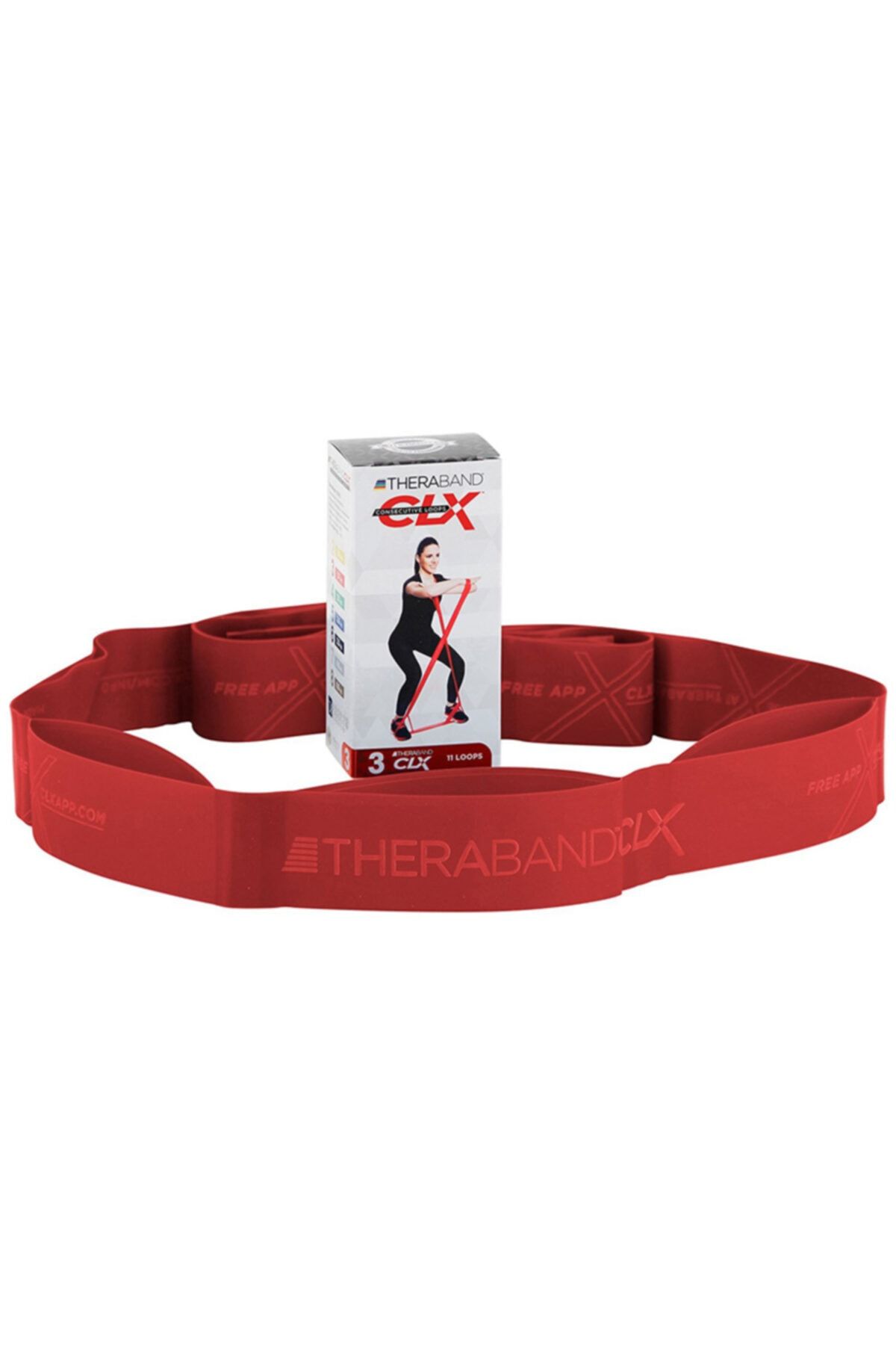 Theraband Clx Red 11 Loop Band