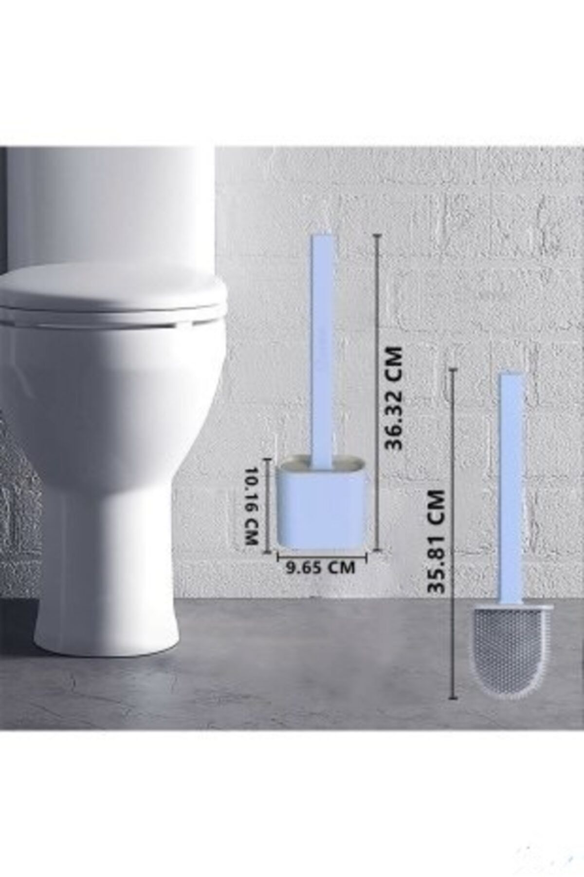 Bayev Silikon Tuvalet Fırçası Banyo Bükülebilir Silikon Wc Fırçası