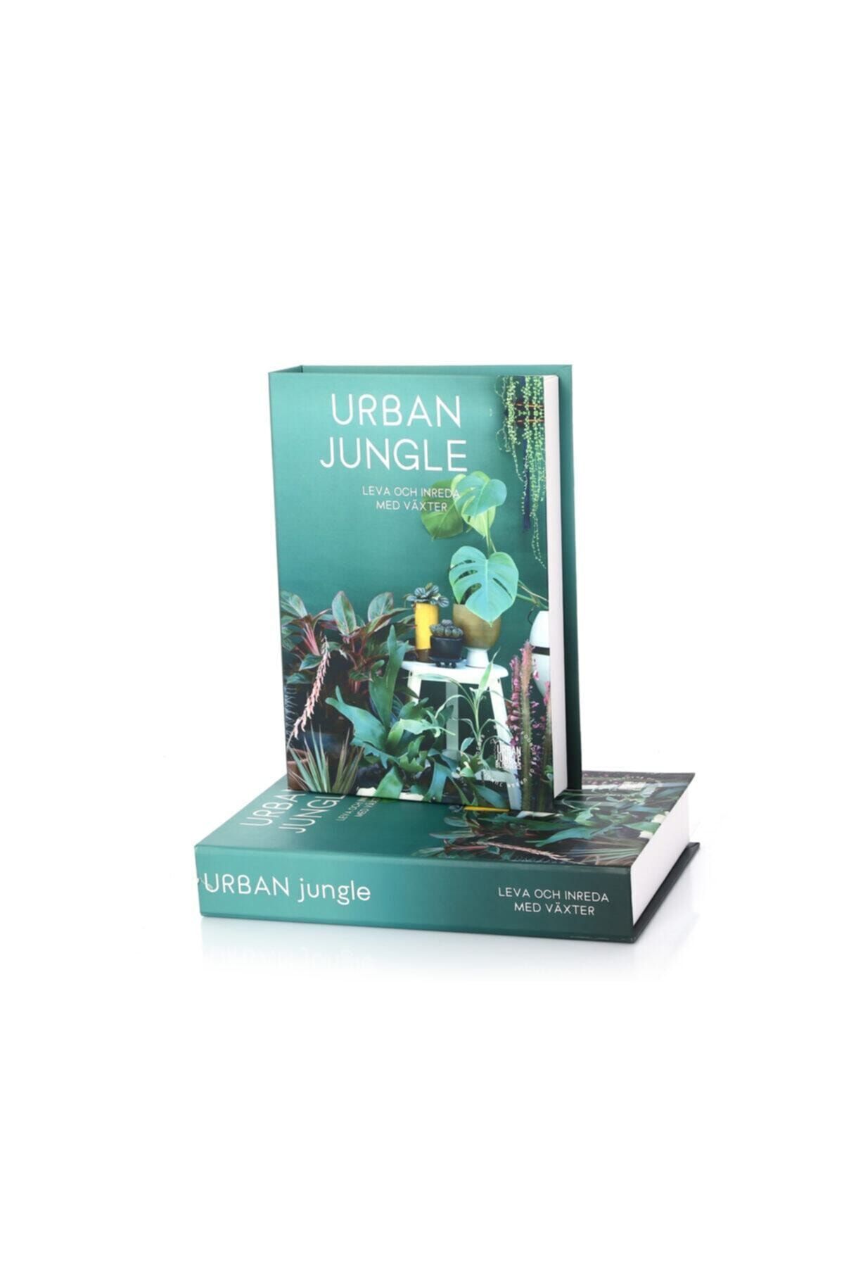 Yedi Home&Decor Dekoratif Kitap Kutu Urban Jungle Green