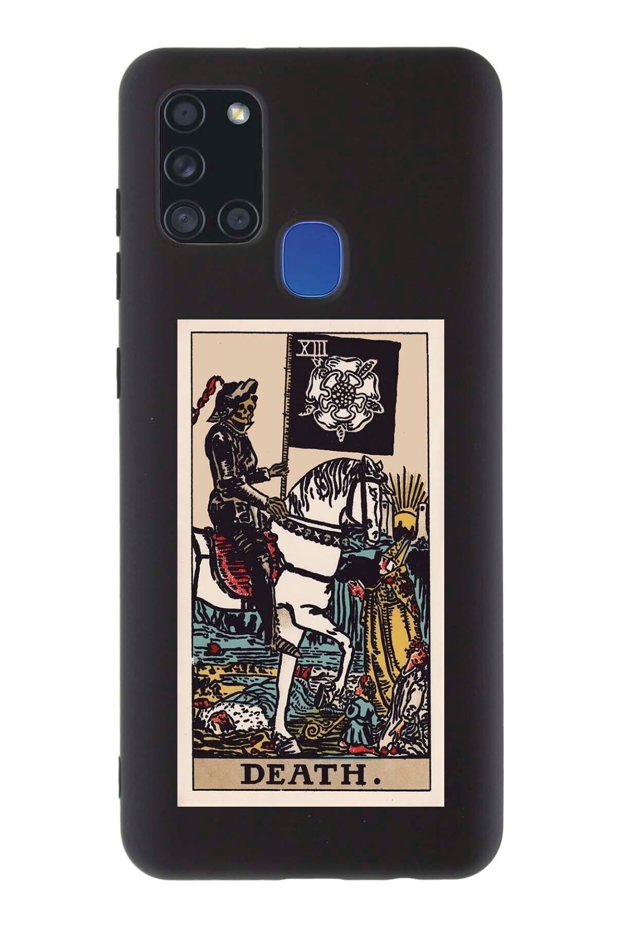 shoptocase Galaxy A21s Uyumlu Lansman The Death Desenli Telefon Kılıfı