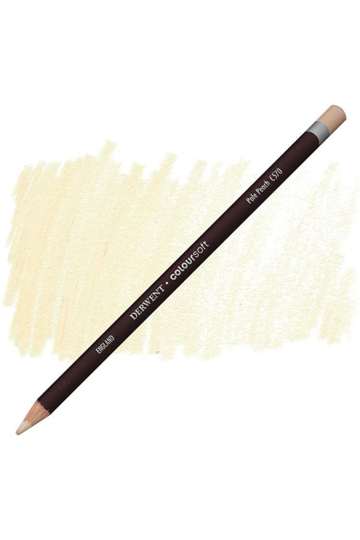 Derwent Coloursoft Pencil Yumuşak Kuruboya Kalemi C570 Pale Peach