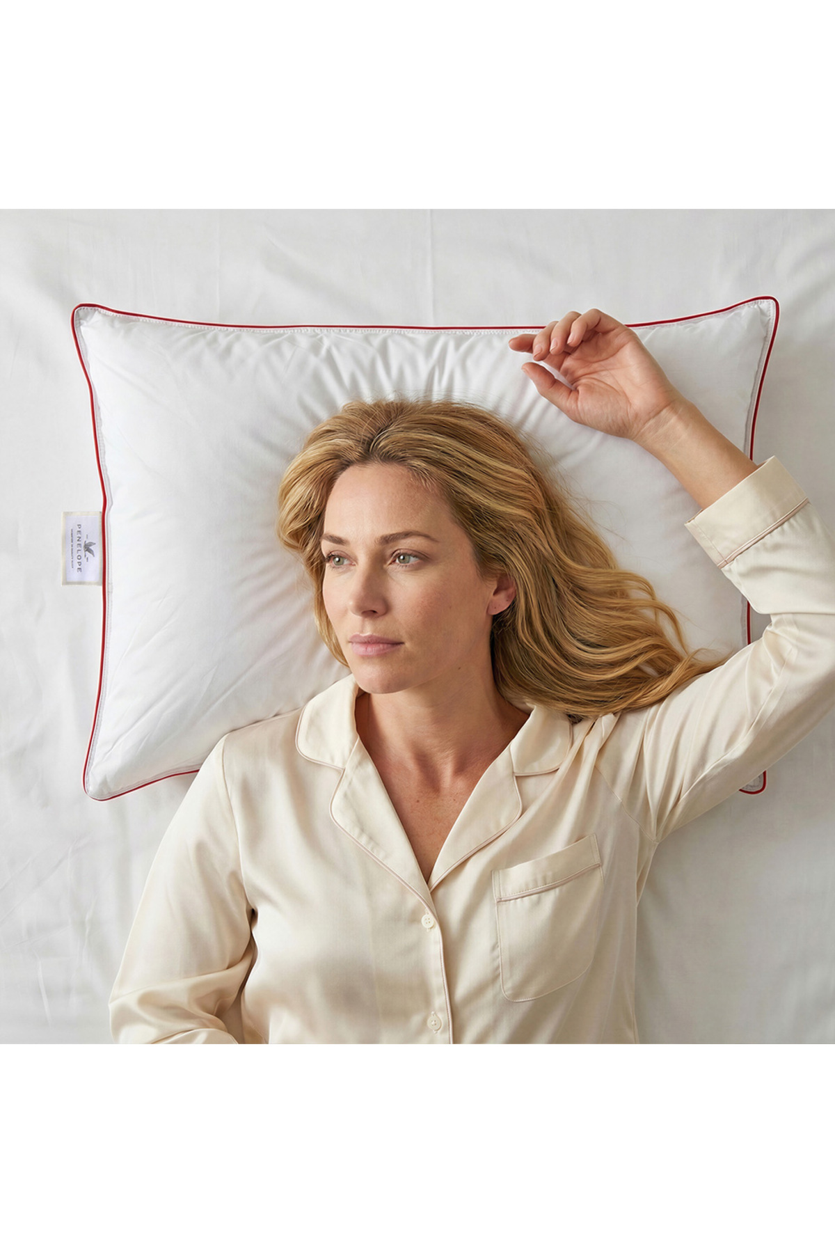 Penelope %100 Kaz Tüyü Dolgulu Yastık - Alegra Serisi | En İyi Kalite