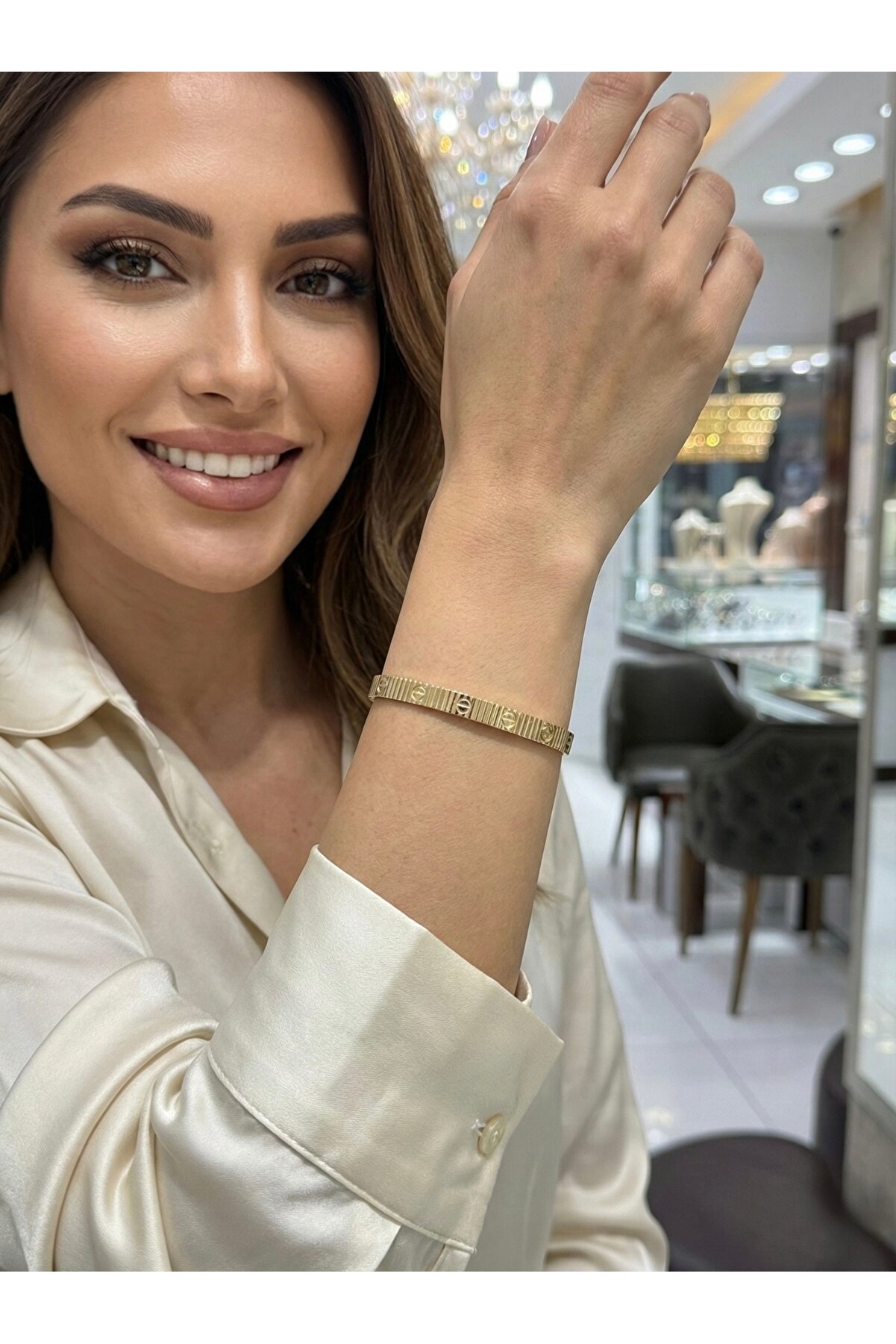 Aytekgold 14 Ayar İtalyan Ray Bileklik