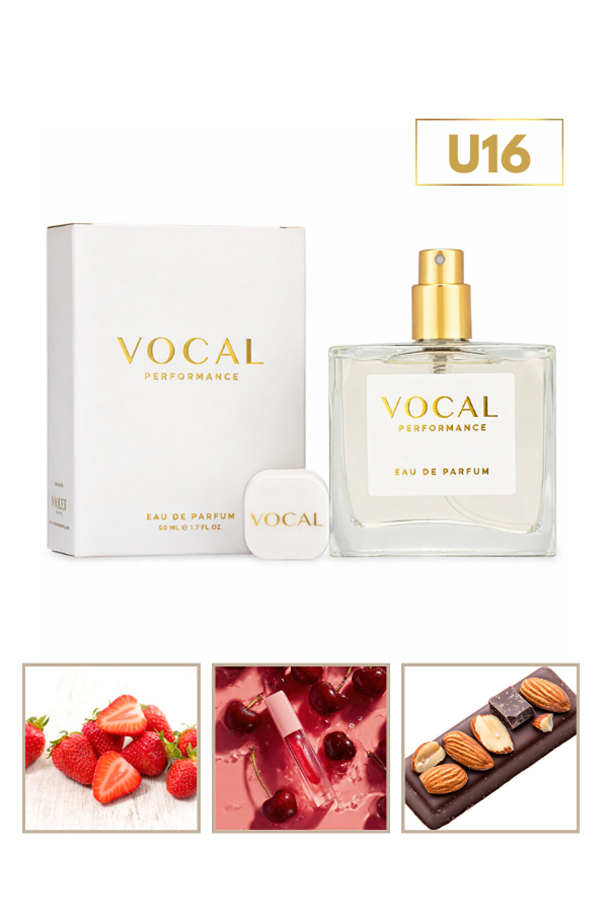 Vocal U16 Unisex Parfüm EDP 50 ml - Kalıcı ve Ferah Koku