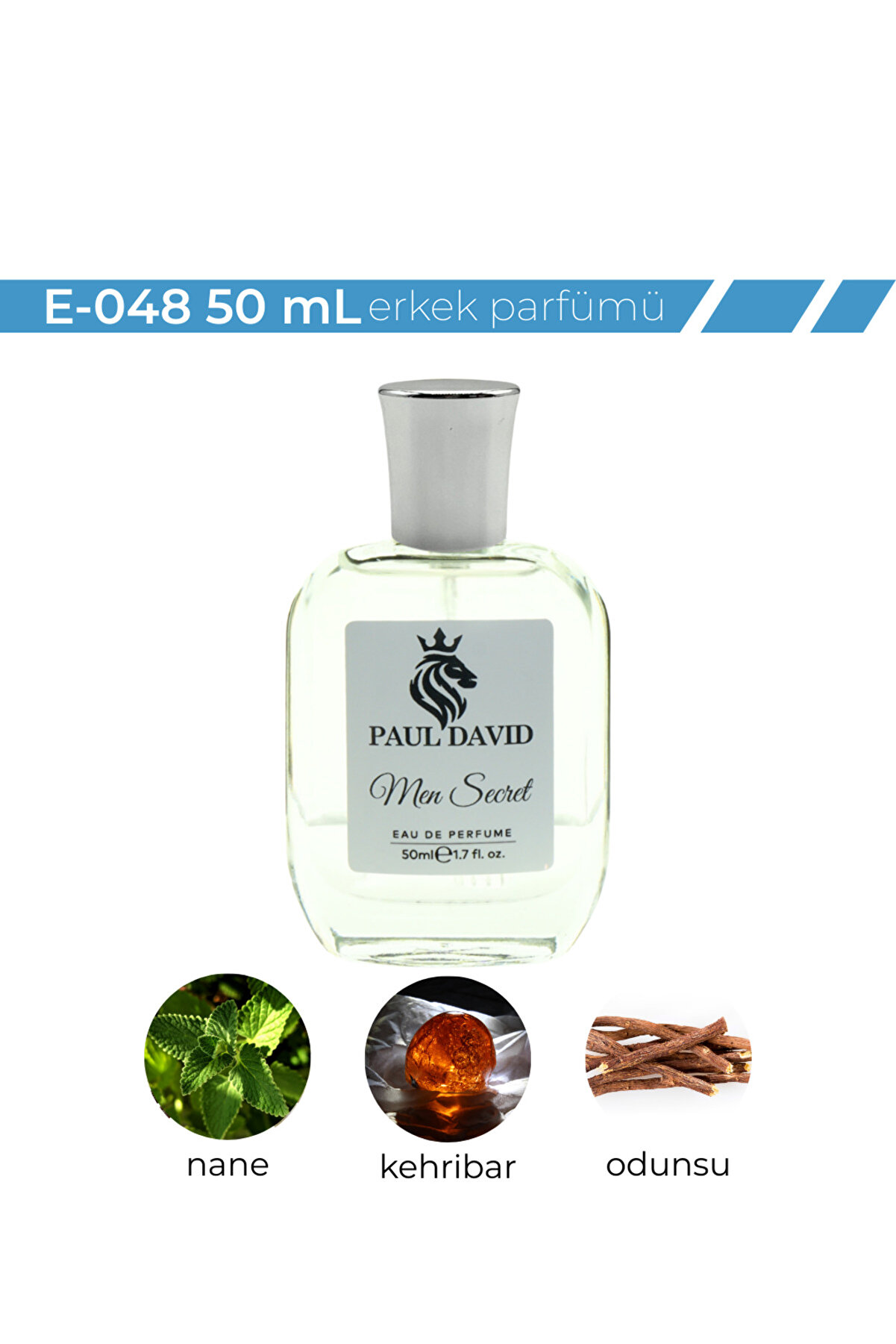 Paul David E-048 Oryantal Baharat Erkek Parfümü 50 ml Kalıcı