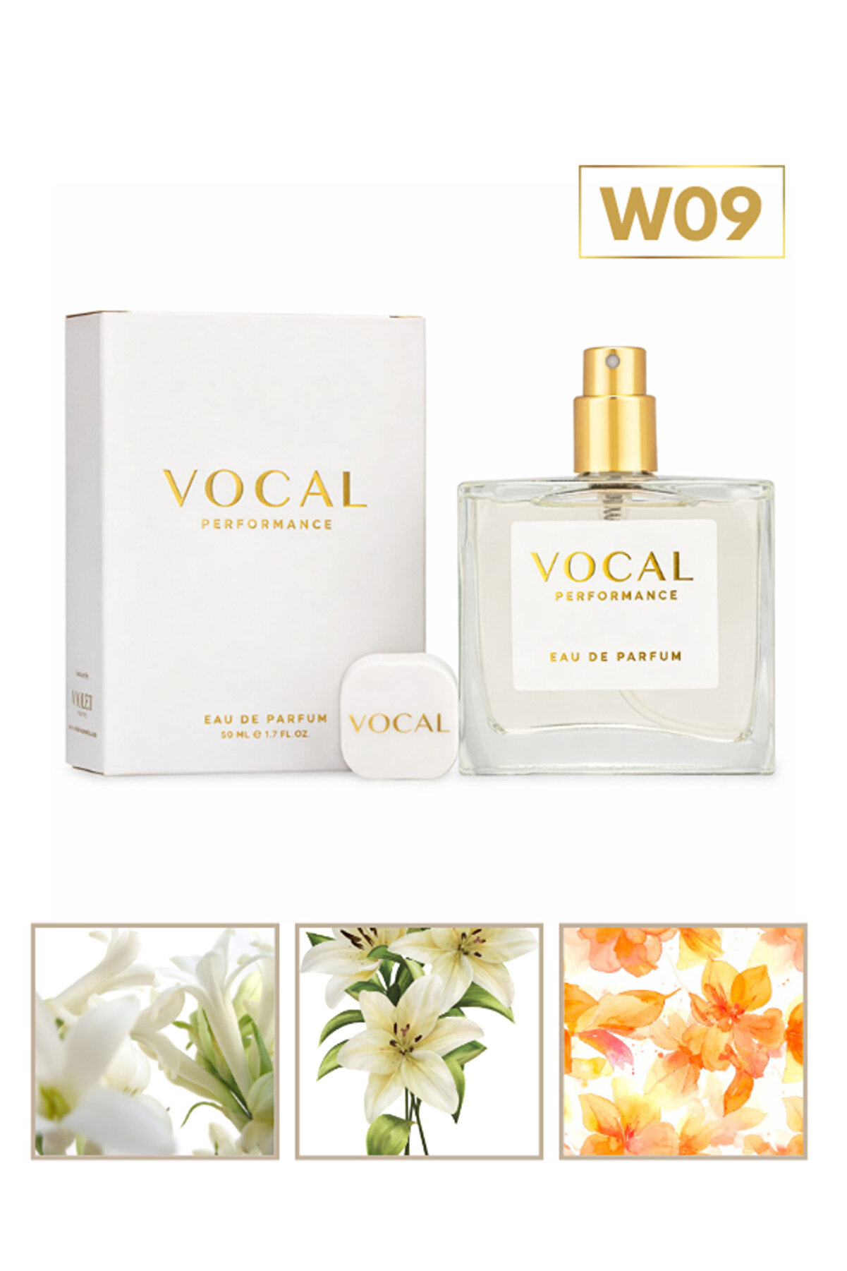 Vocal W09 Kadın Parfümü EDP 50 ml - Kalıcı ve Şık Koku