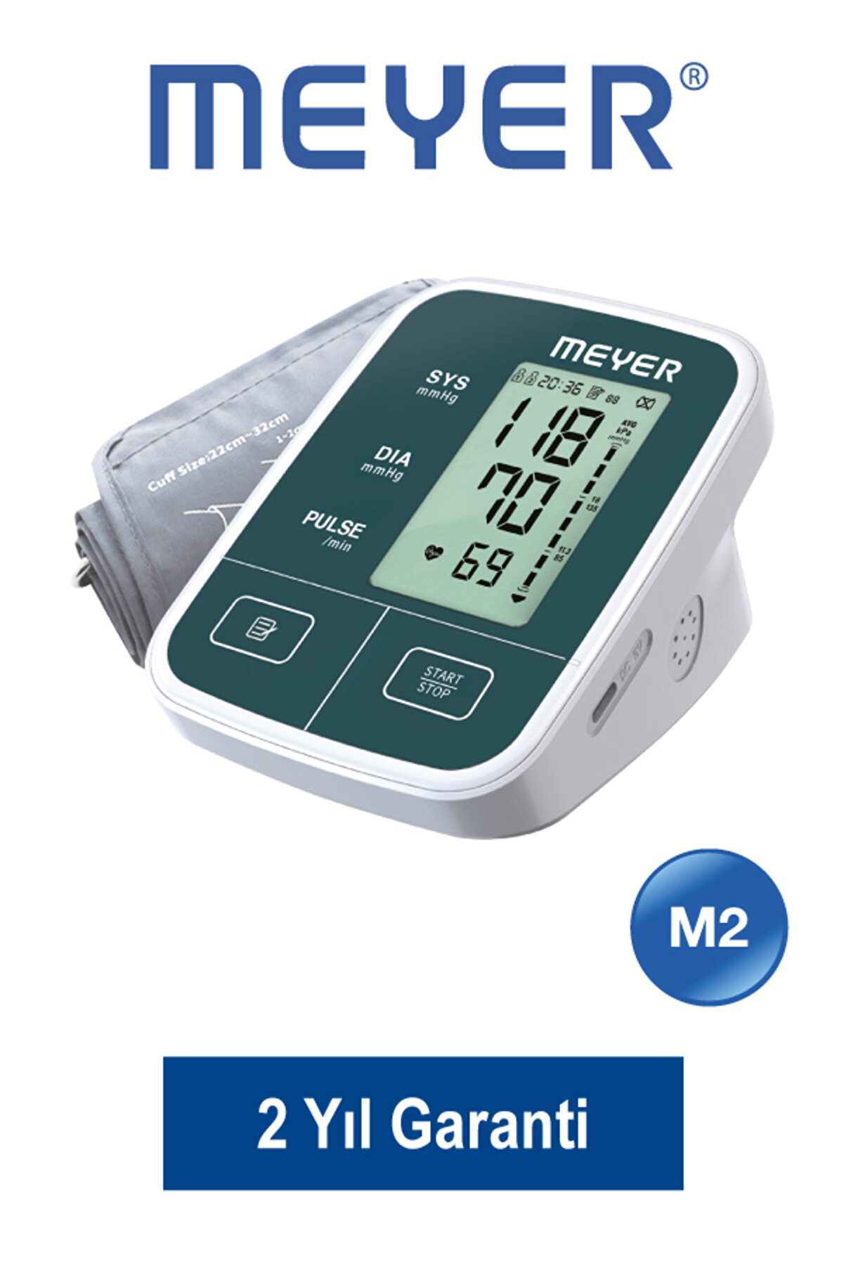 Meyer M2 Talky Konuşan Tansiyon Aleti - Üst Koldan Ölçer