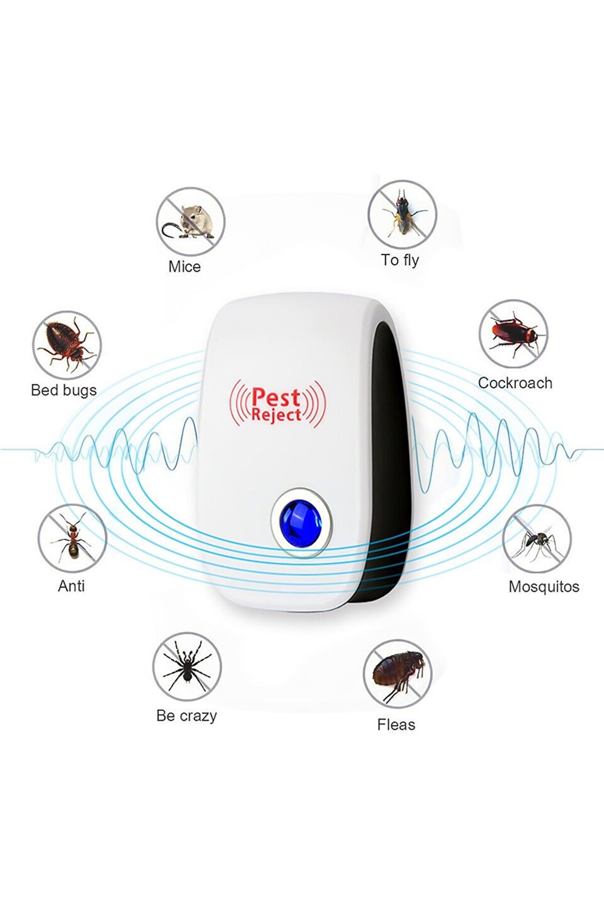 gaman Ultrasonik Fare Kovucu - Ev ve Ofis için Etkin Böcek Kovucu