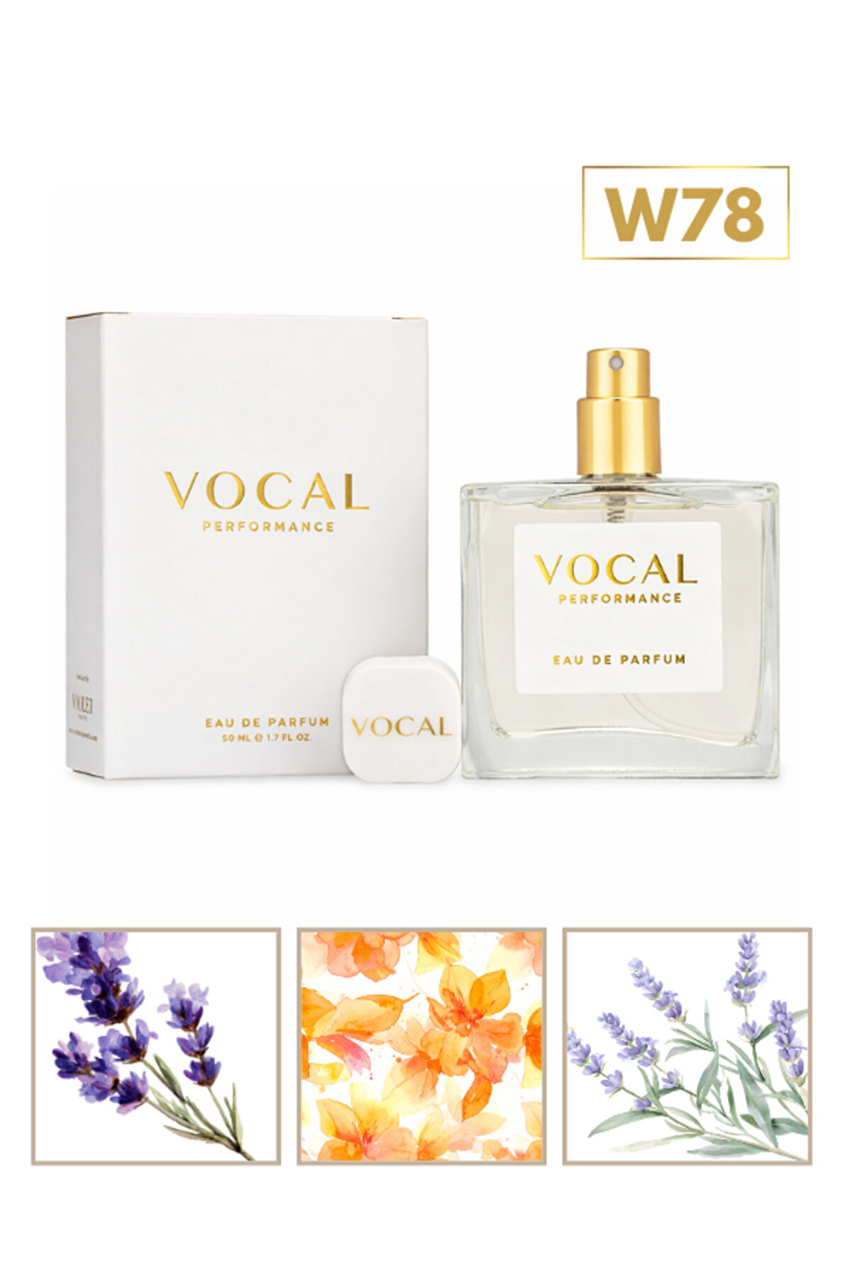 Vocal W78 Kadın Parfümü EDP 50 ml - Kalıcı ve Zarif Kokusu