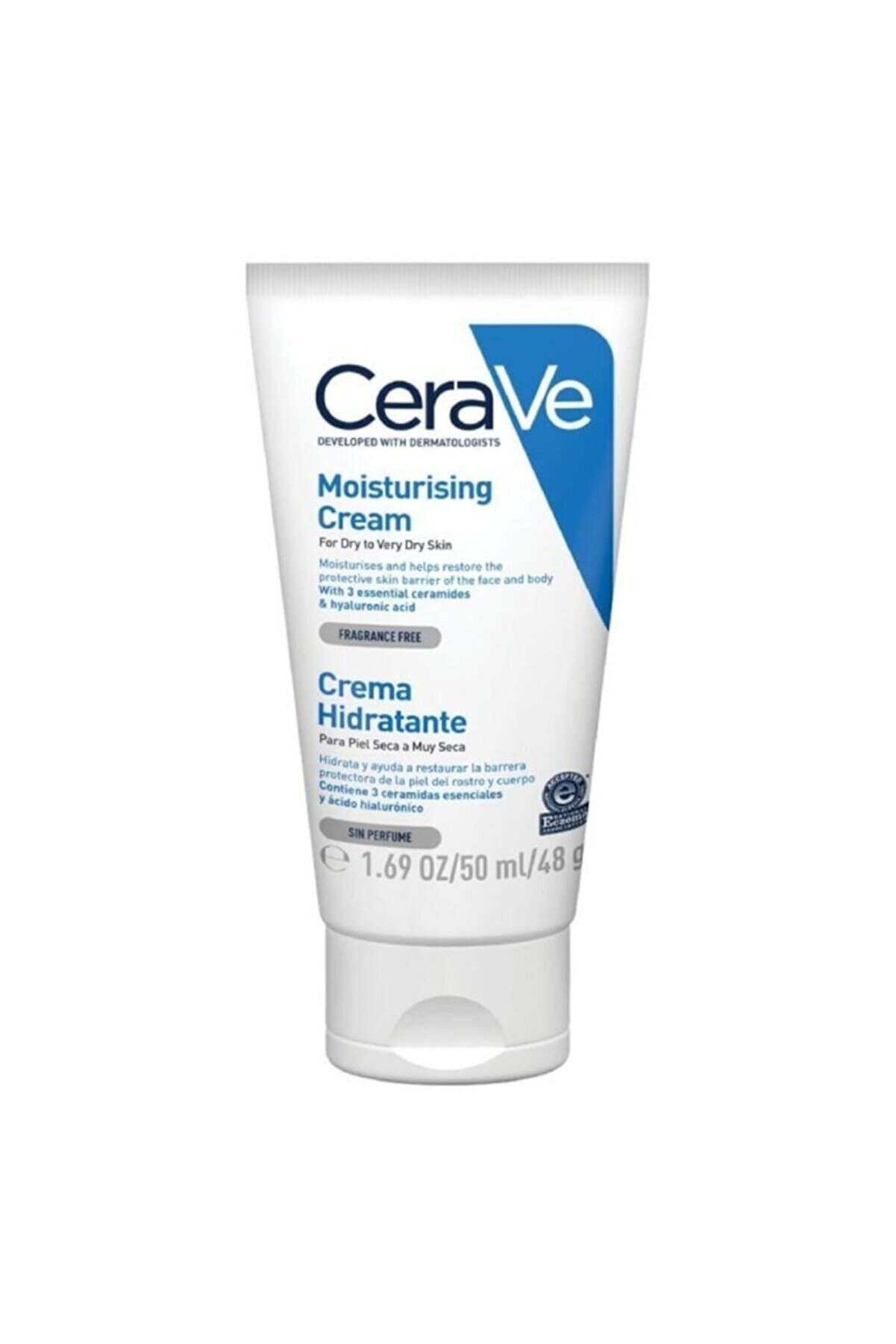CeraVe Nemlendirici Krem 50 ml - Kuru ve Çok Kuru Ciltler İçin
