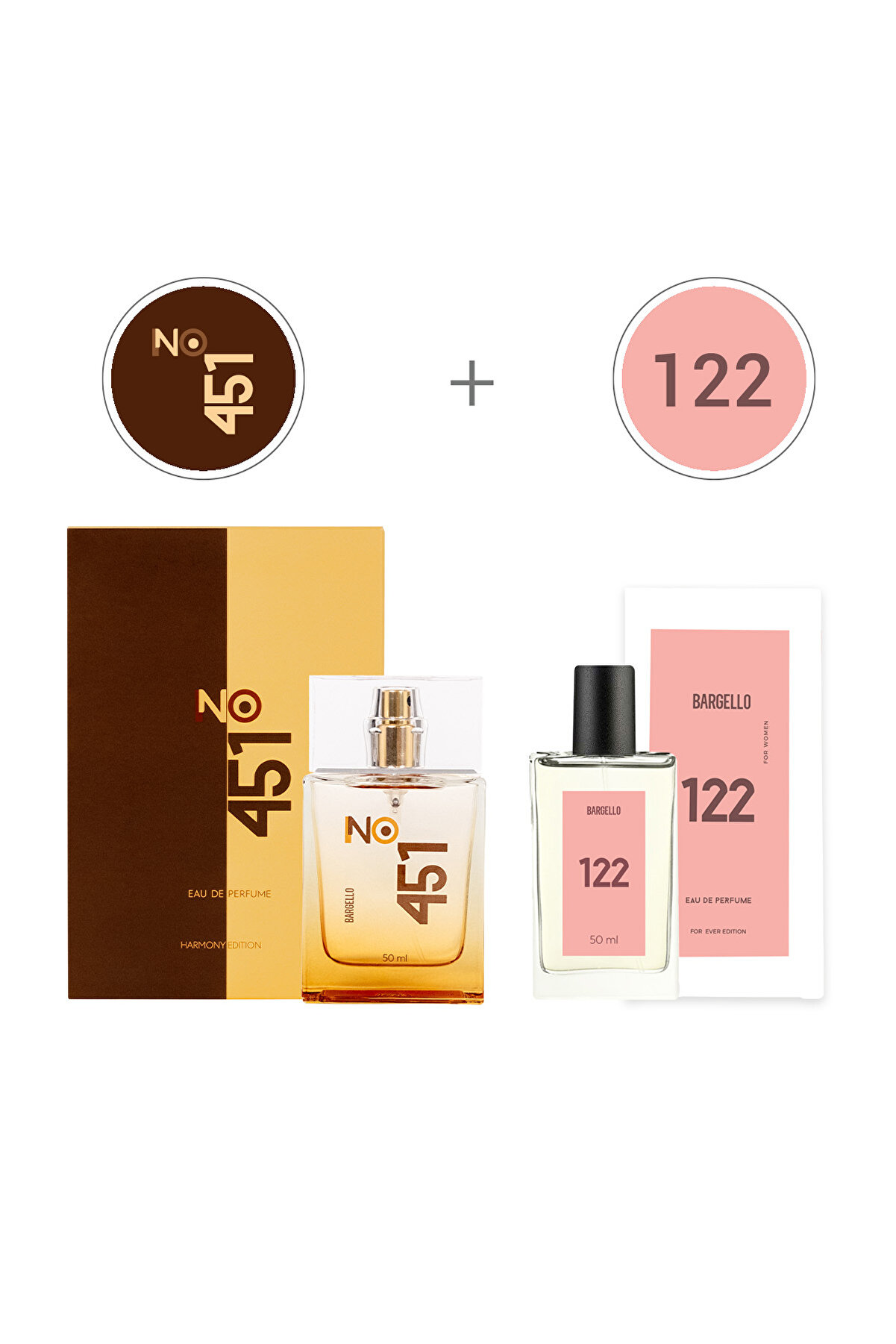 Bargello No.451 Unisex 50 ml & 122 Kadın 50 ml Parfüm Seti