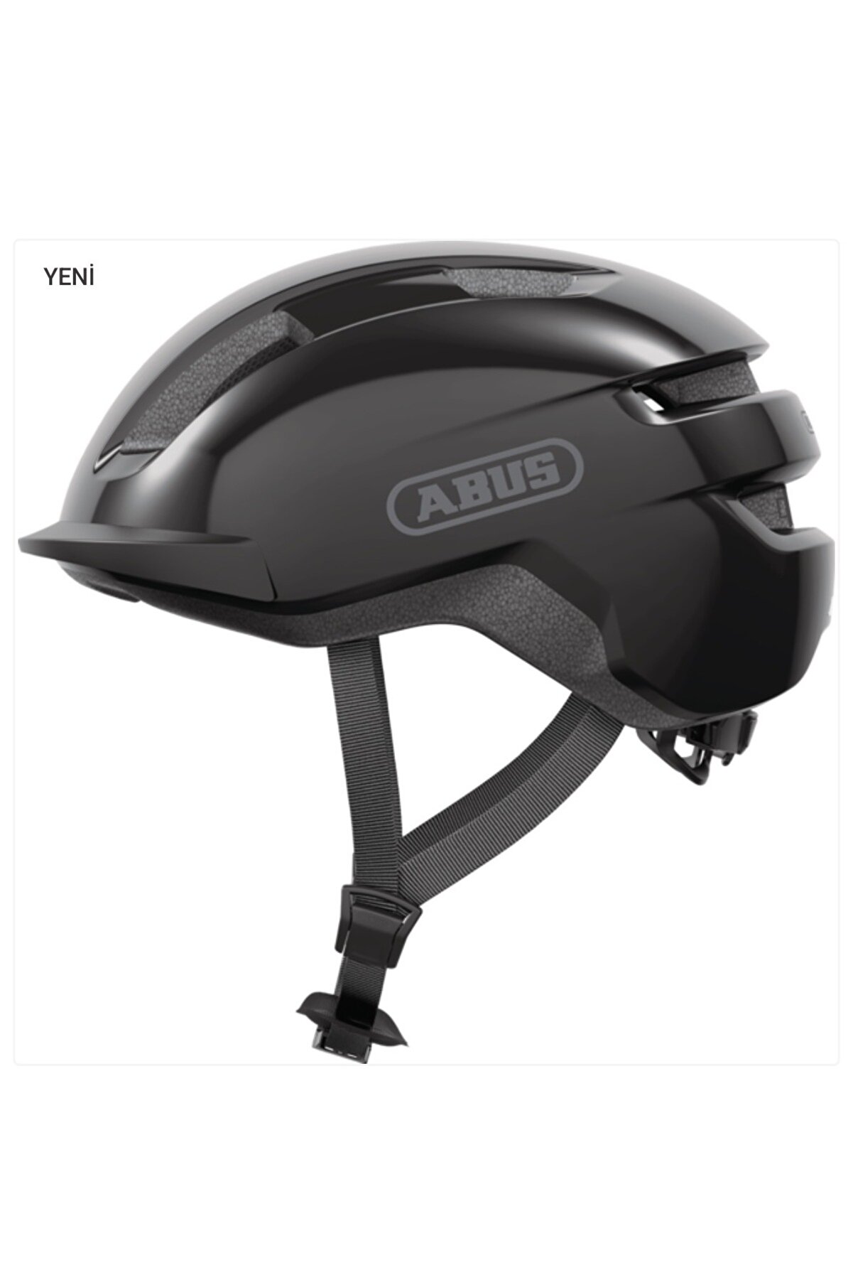 EMİNMOTOR PURL-Y Yetişkin Şehir Elektrikli Bisiklet Kaskı - Shiny Black