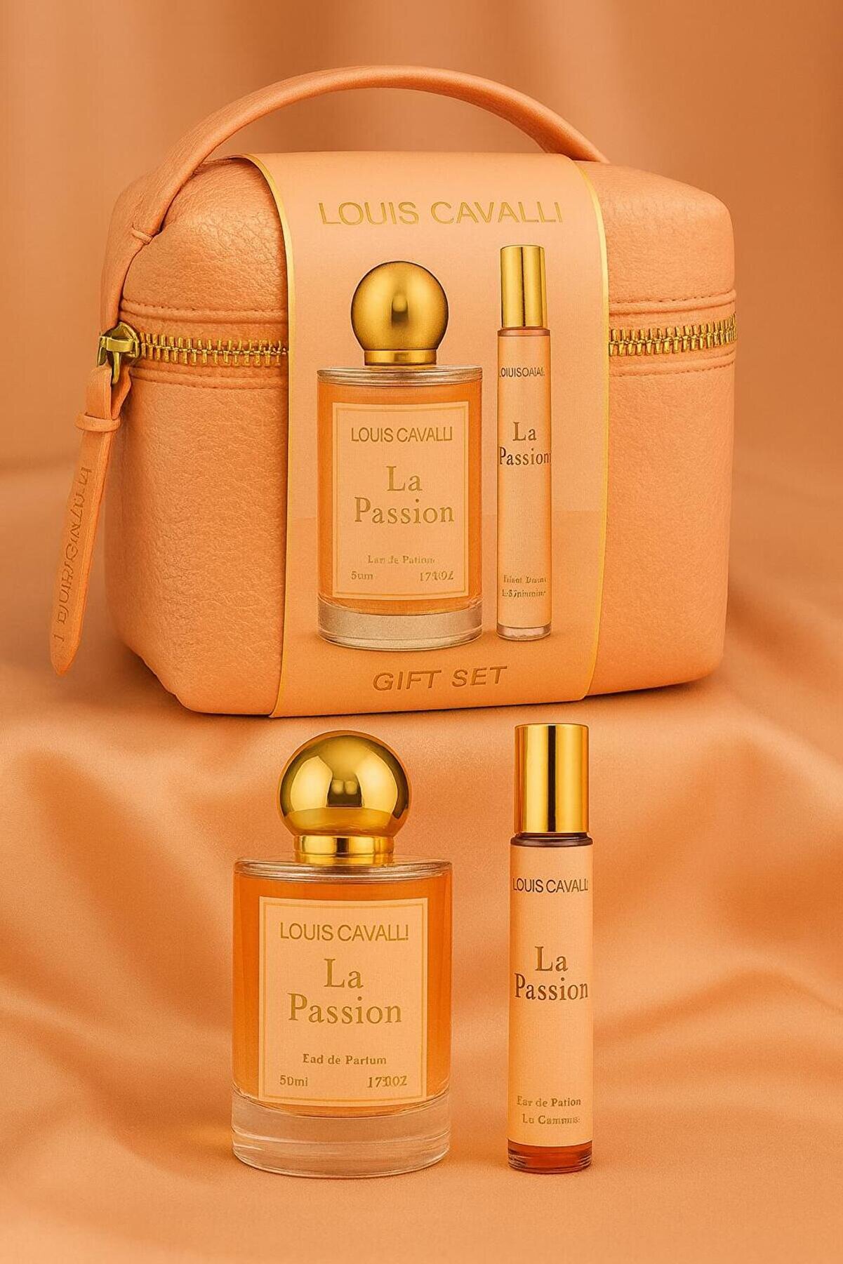 Louis Cavalli La Passione EDP Kadın Parfüm Seti 50ml+22ml Çantalı