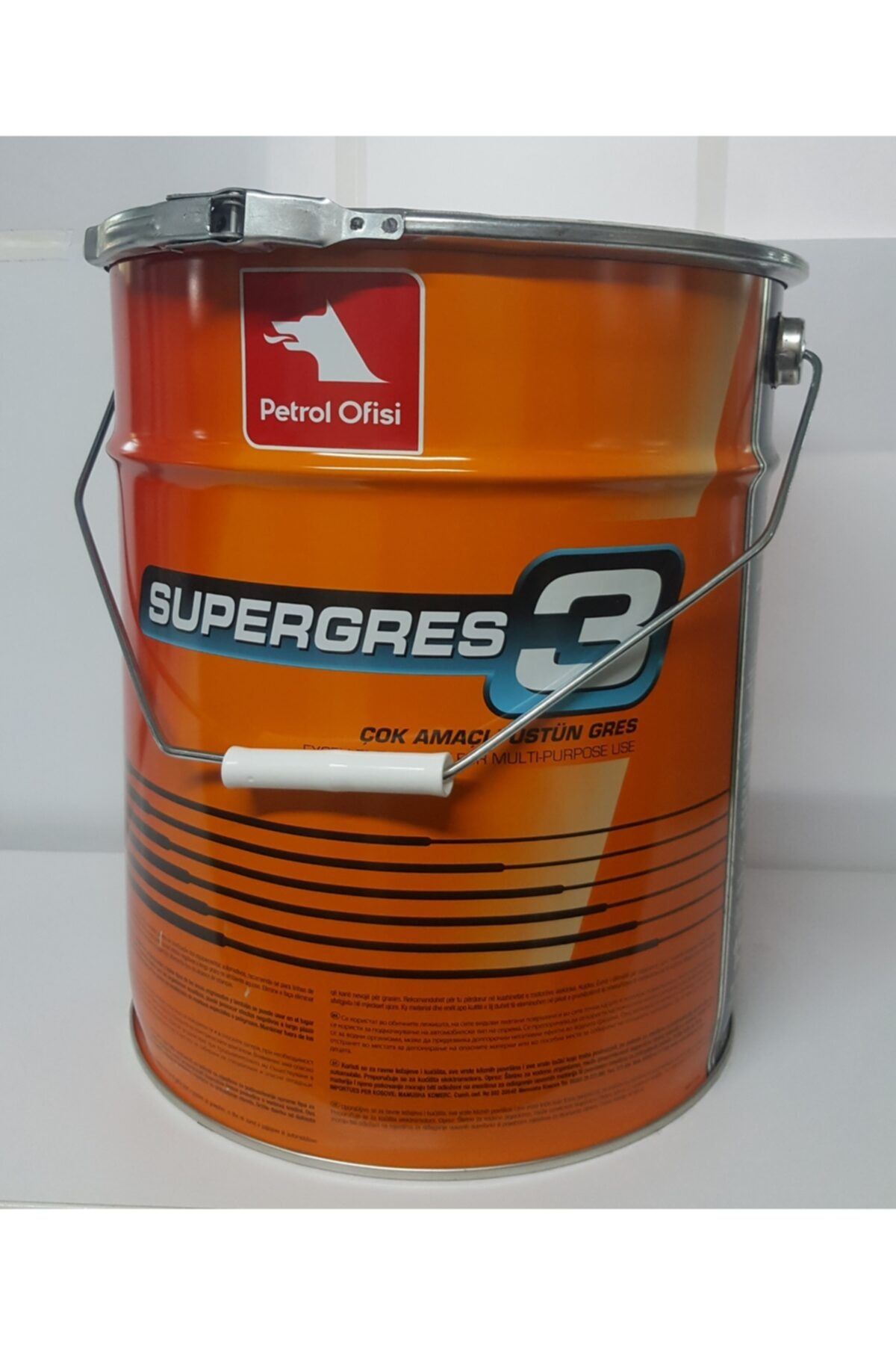 Petrol Ofisi Super Gres 3 15 Kg Kova Lıtyum Sabunlu Sarı Gres