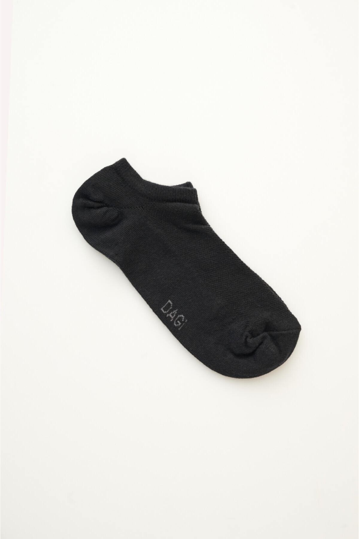 Dagi Siyah Erkek Pamuklu Kısa Soket Çorap
