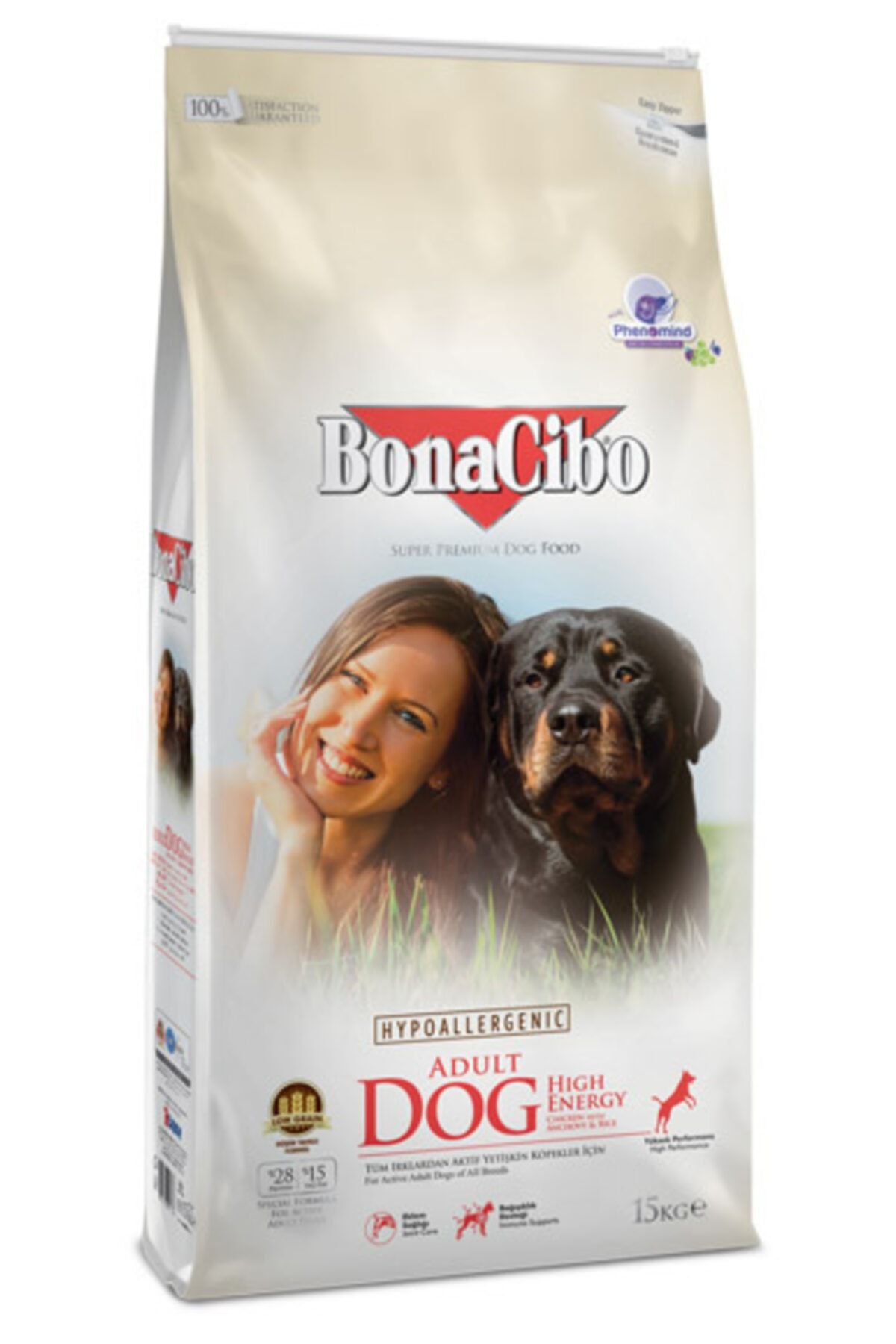 BonaCibo Adult Dog He Yüksek Enerjili Yetişkin Tavuklu Köpek Maması 15 Kg