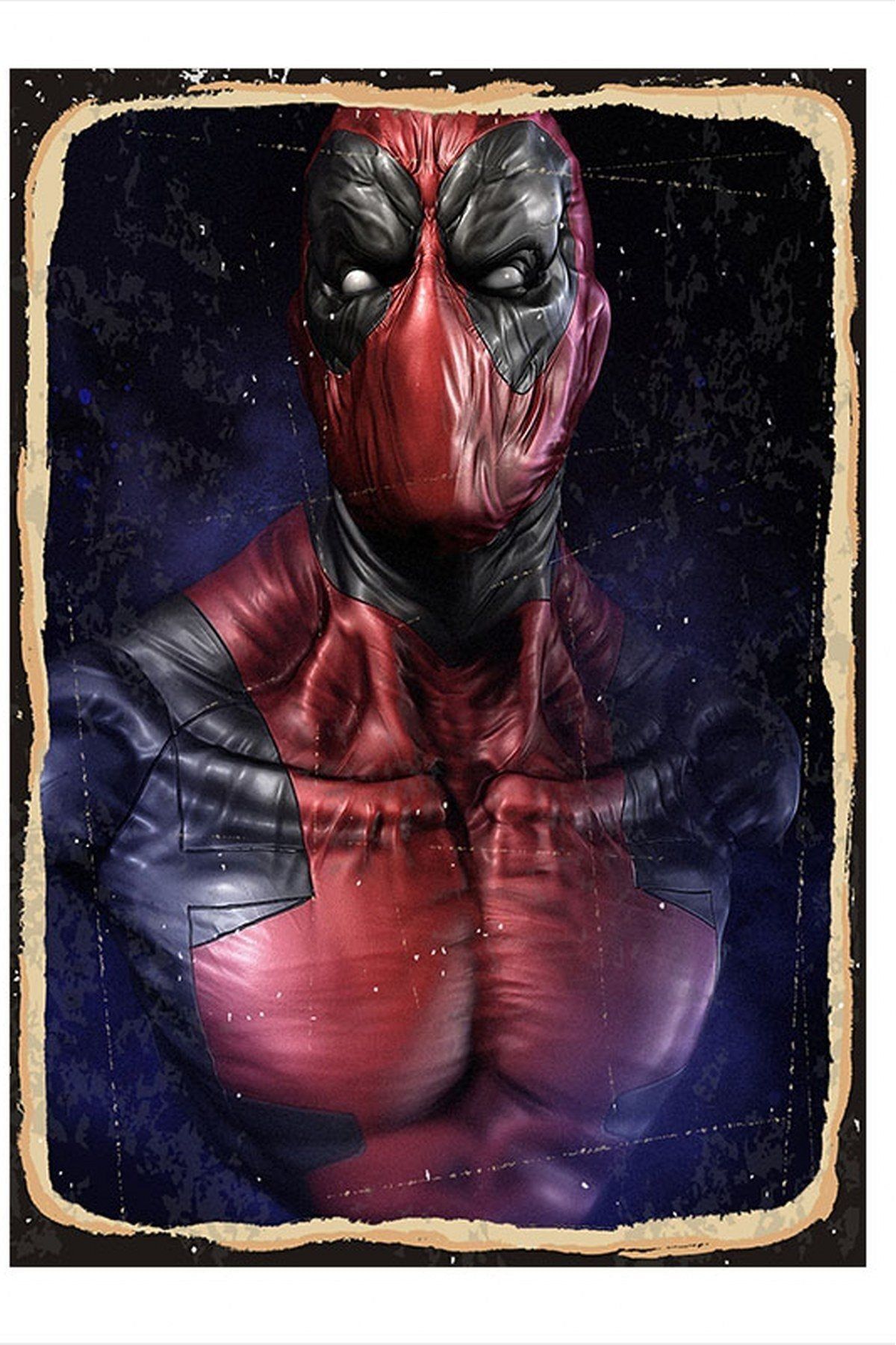 Tablomega Deadpool Kostümü Art Mdf Poster