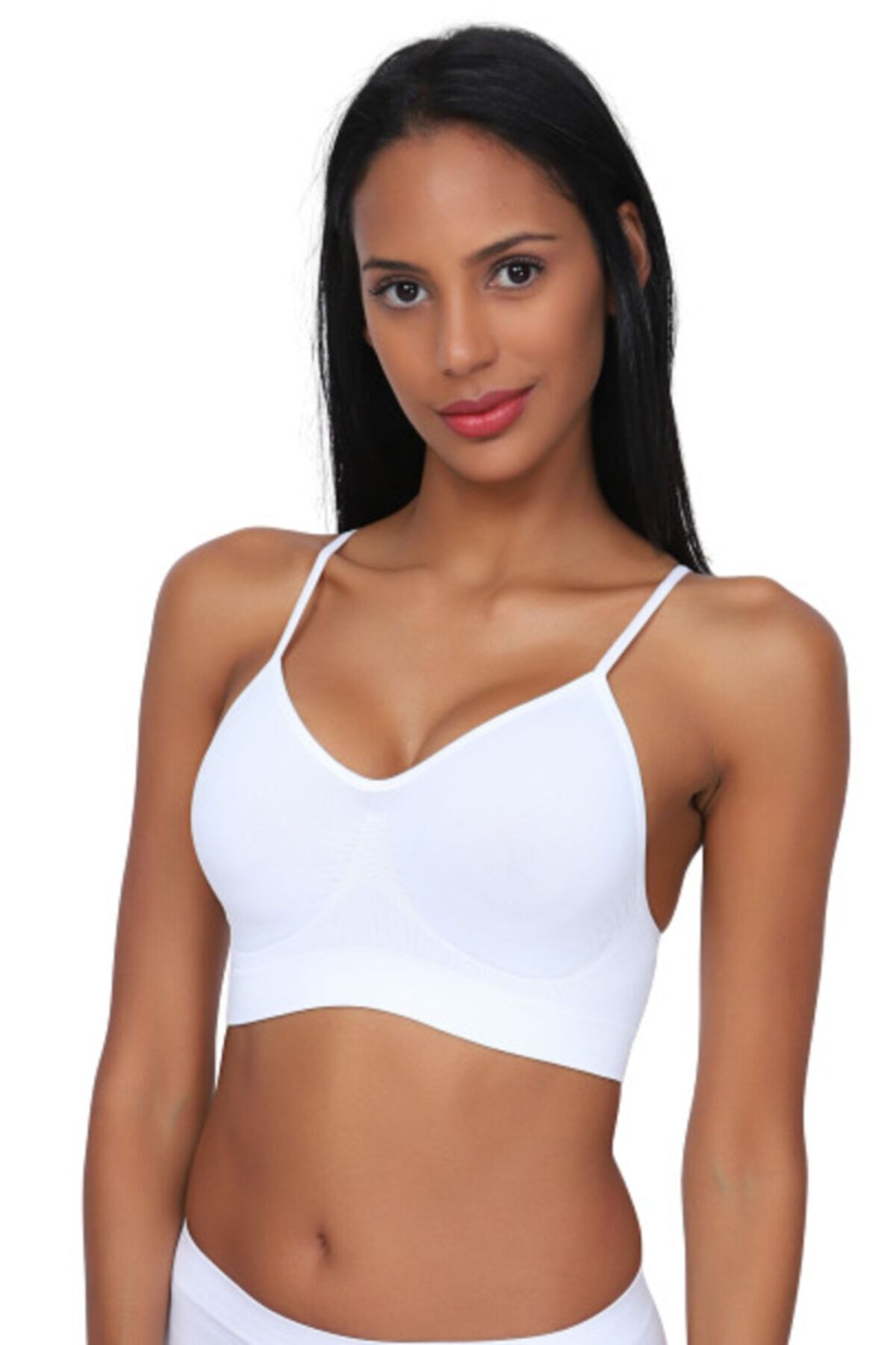 Genel Markalar Beyaz Emay 4003 Soft Ip Askı Büstiyer - Kadın Beyaz Ip Askı Büstiyer