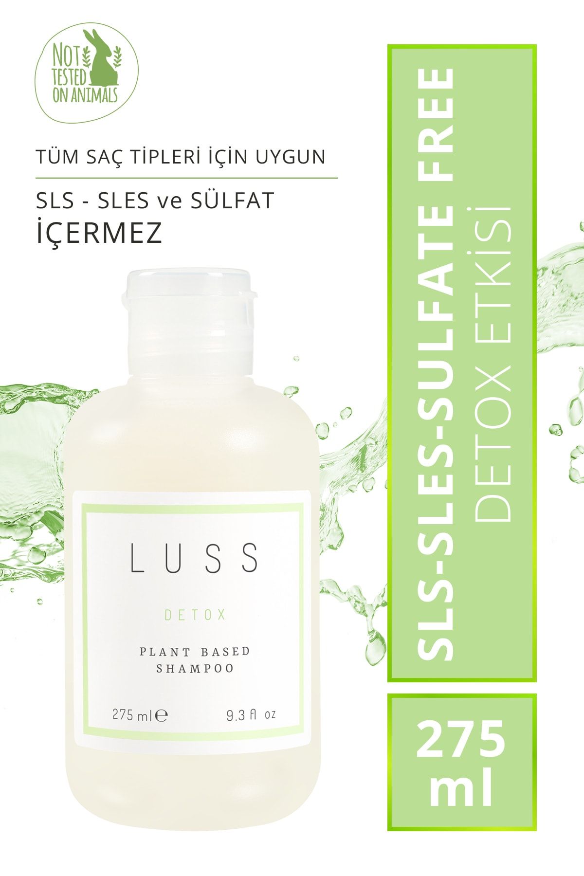 LUSS Detox Plant Based Shampoo Sls-sles Sulfate Free