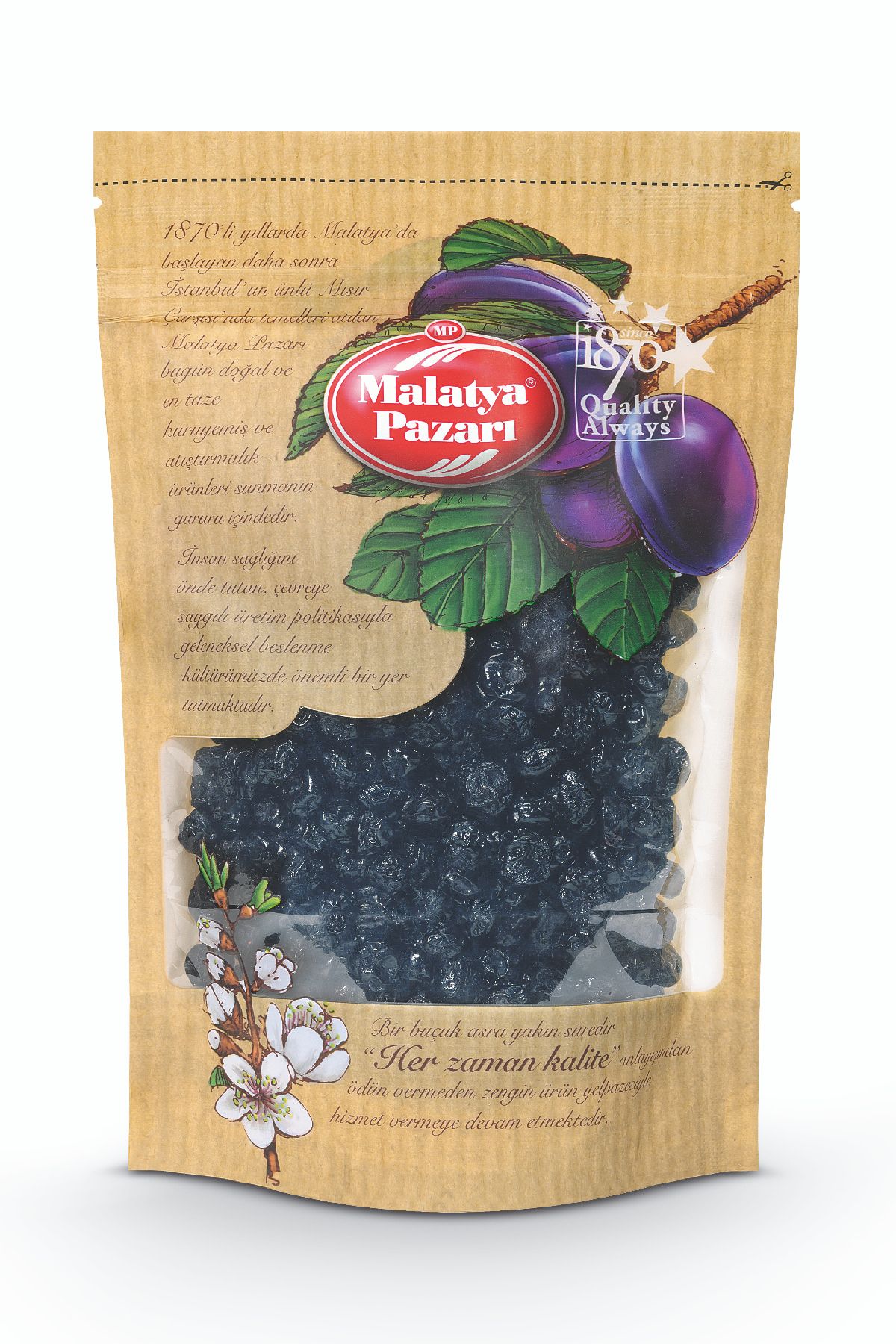 Malatya Pazarı Çay Üzümü Blueberries Yaban Mersini Kilitli Paket 500 gr