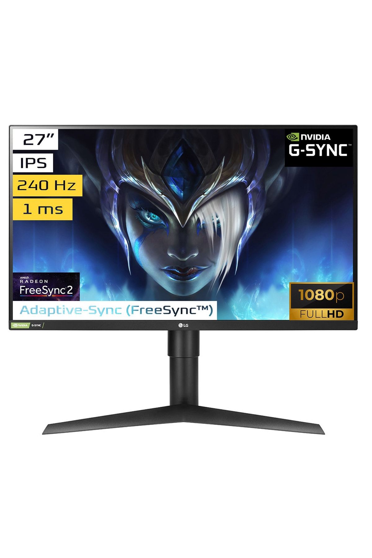 LG 27gn750-b G-sync® Uyumluluğuna Sahip 27'' Ultragear™ Full Hd Ips Oyun Monitörü