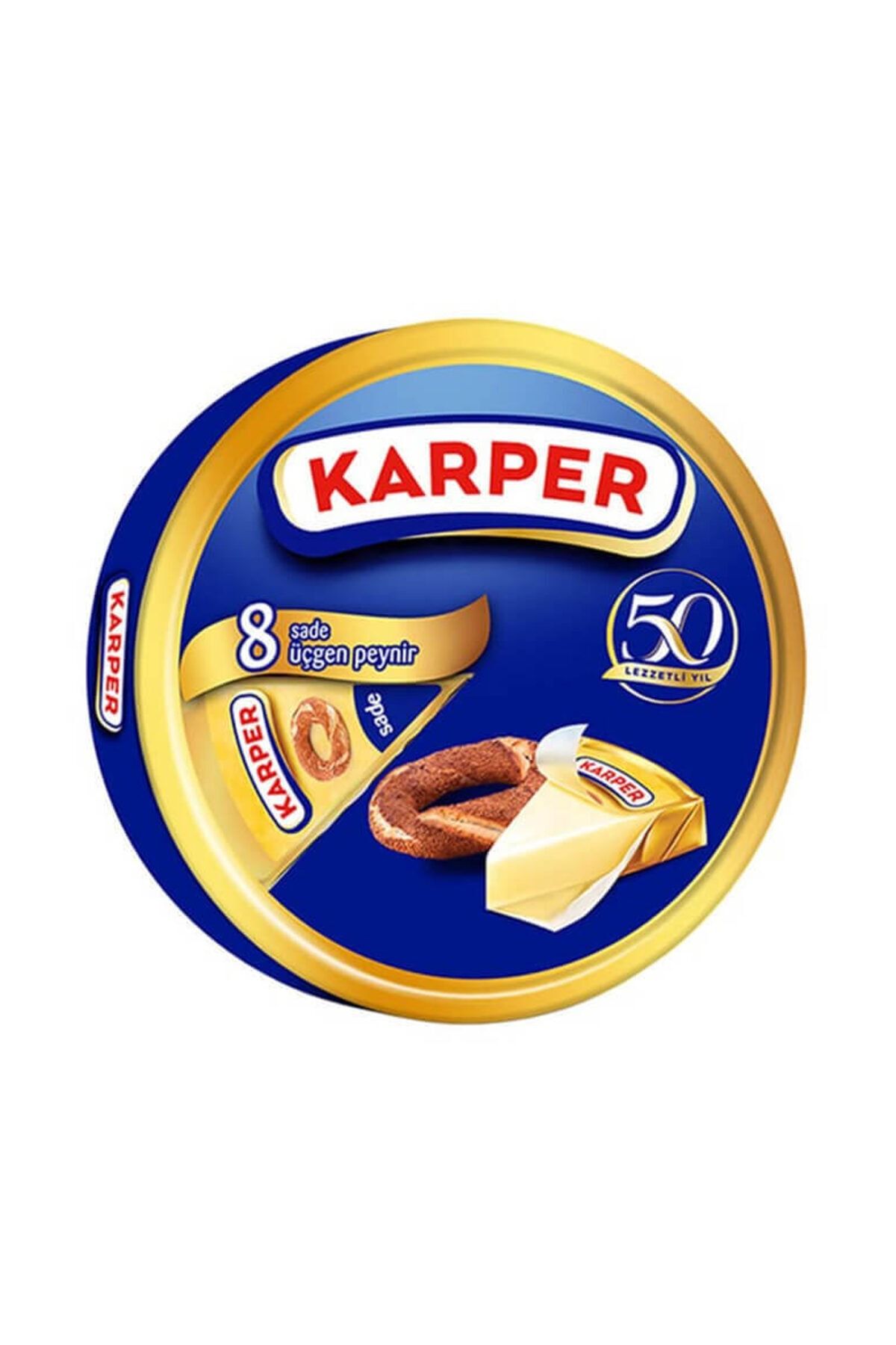 Karper Sade Üçgen Peynir 8'li 100 gr