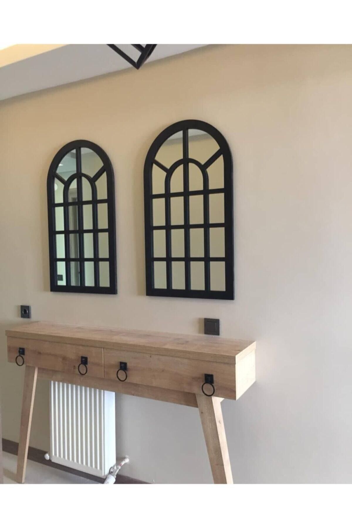 Variant Wood Dekoratif Boyalı Pencere Ayna