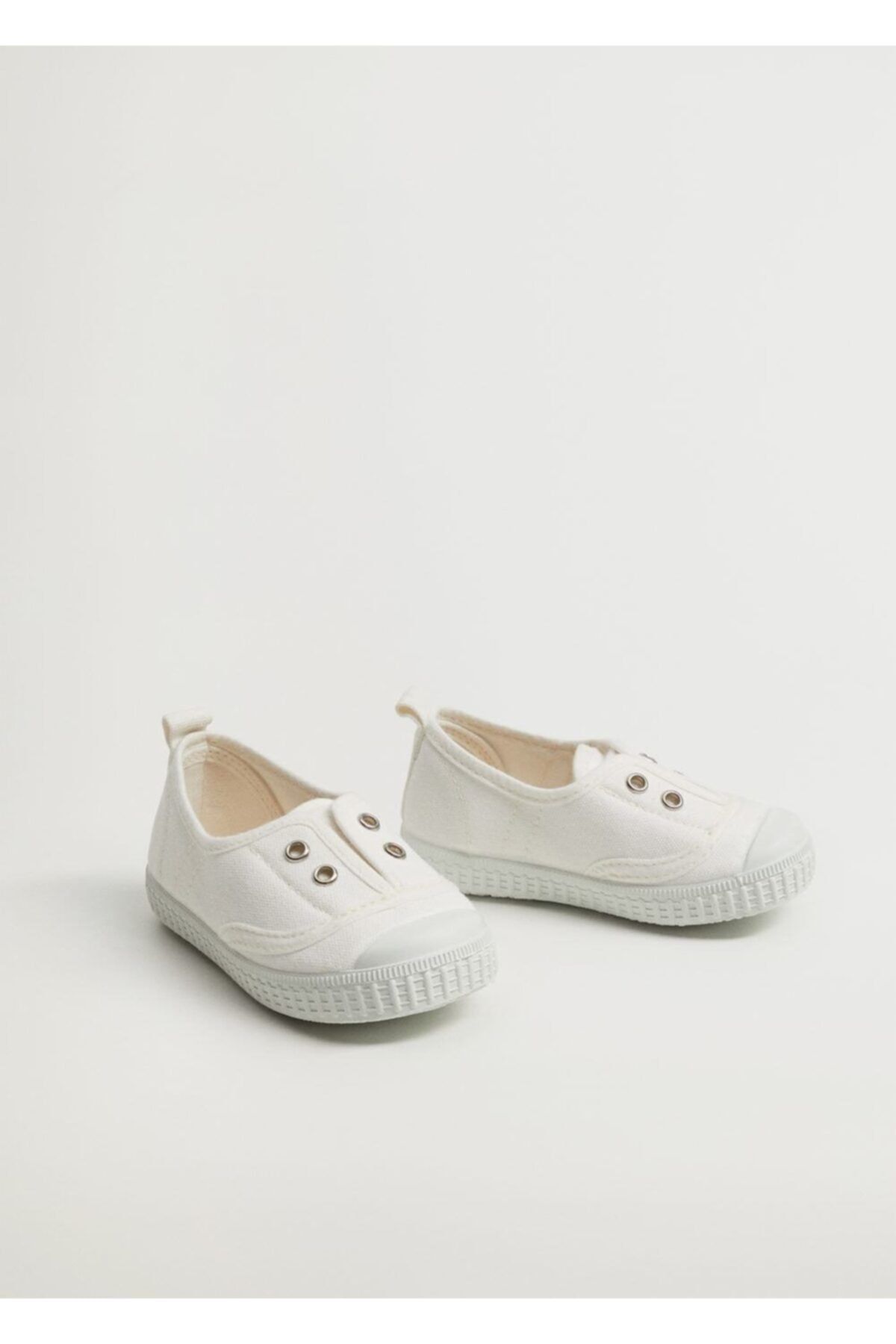 MANGO Baby Bebek Kırık Beyaz Pamuklu Spor Ayakkabı