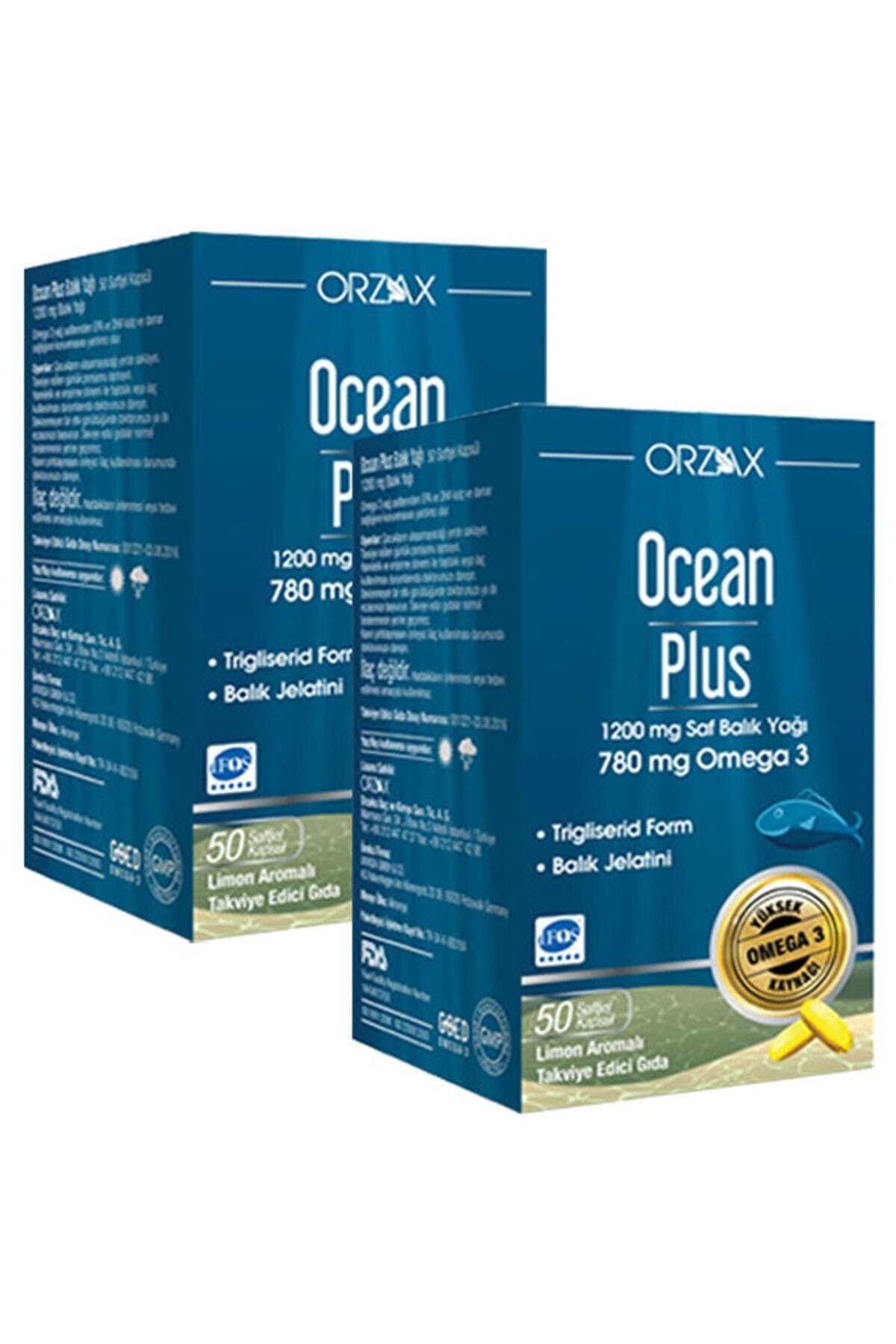 Ocean Plus 1200 Mg Omega3 Balık Yağı 50 Kapsül 2 Adet