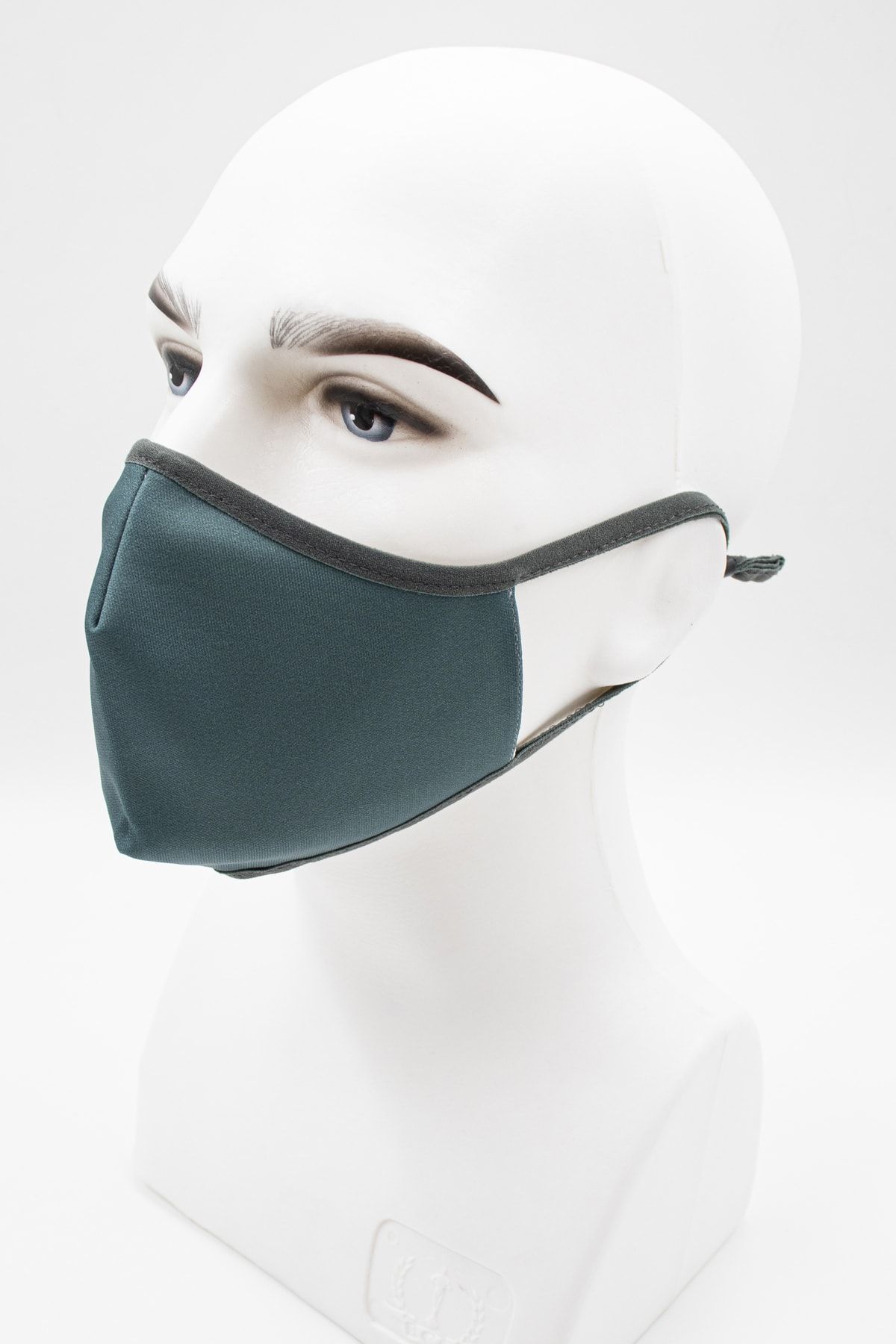 Daima Sağlık Su Yeşil Renkli Tek Renkli Kulak Boyu Ayarlanabilir Mikro Kumaş Yıkanabilir Maske