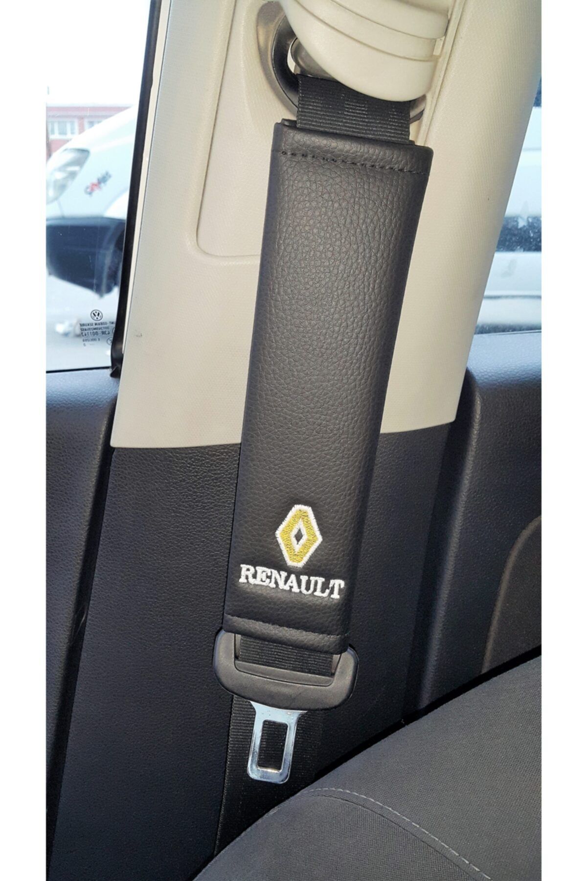 Genel Markalar Renault Deri Emniyet Kemer Kılıfı Siyah Iki Adet