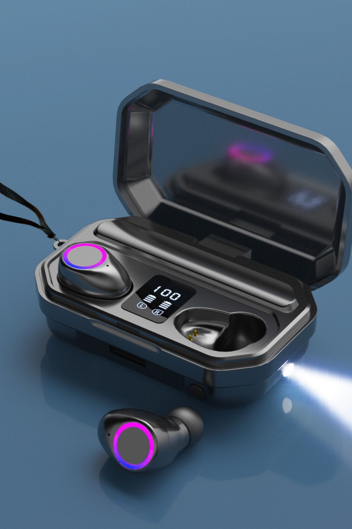 Teknoloji Gelsin M12 Kablosuz Oyuncu Kulaklığı Tws  Earbuds Uyumlu Bluetooth 2000 Mah Powerbankli