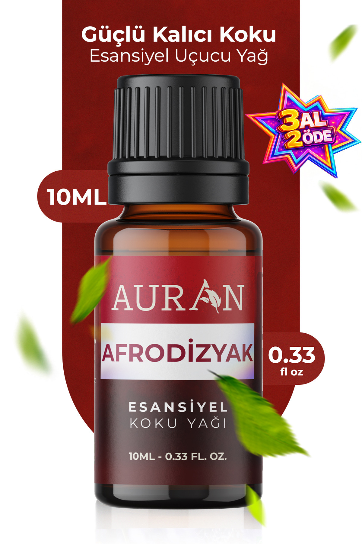 AURAN Afrodizyak Esansiyel Yağı 10ml - Aromaterapi ve Difüzör Esansı