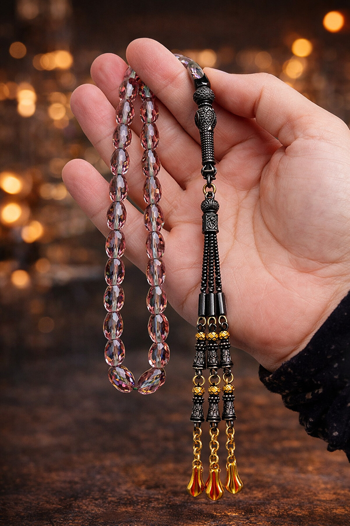 Mareluxe Zultanit Tesbih - Renk Değiştiren Diamond Serisi Faset Kesim 14 Şubat Hediyesi