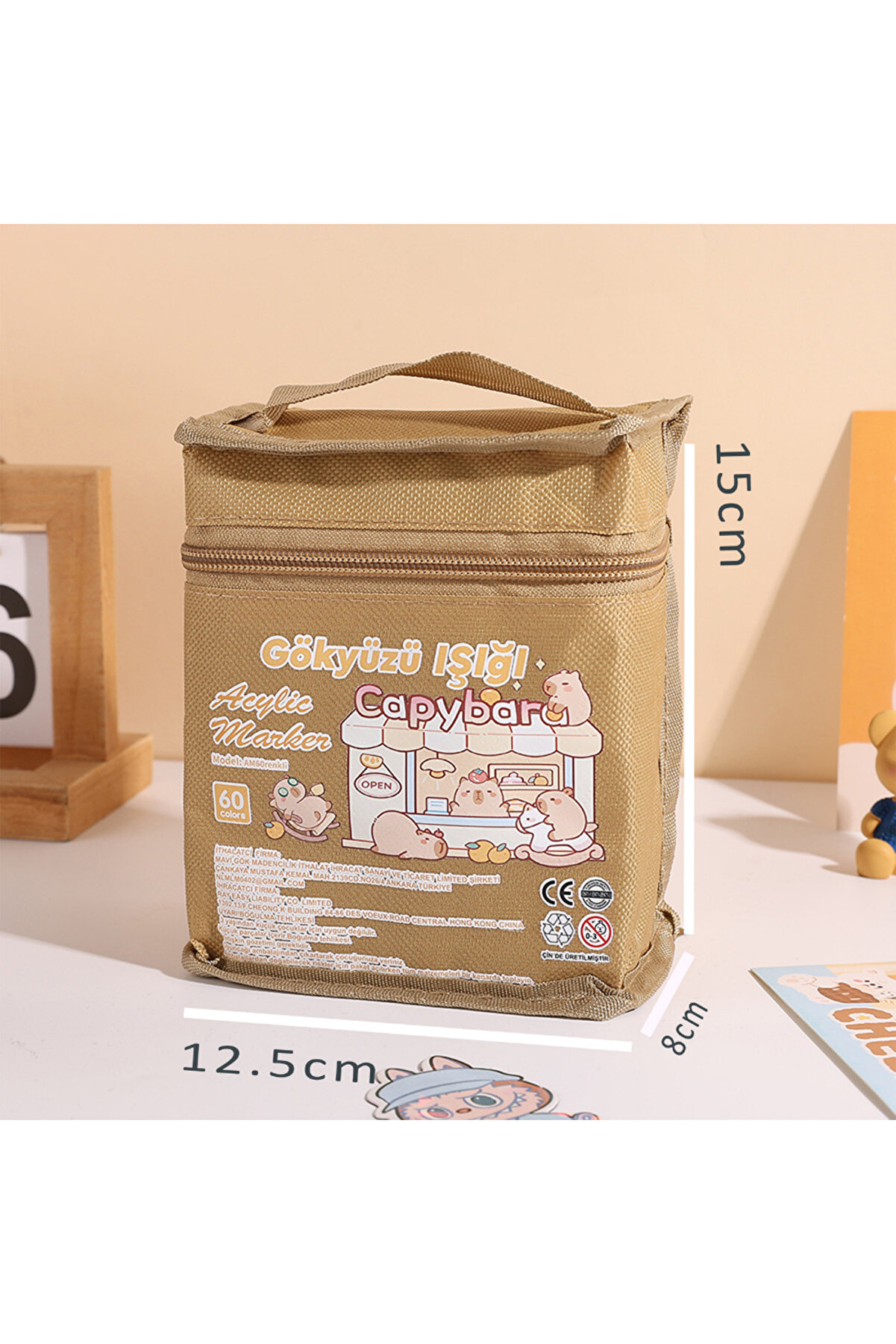 Fidanx Akrilik Kalem Seti 100 Renk Profesyonel Marker Boya Kalem Seti