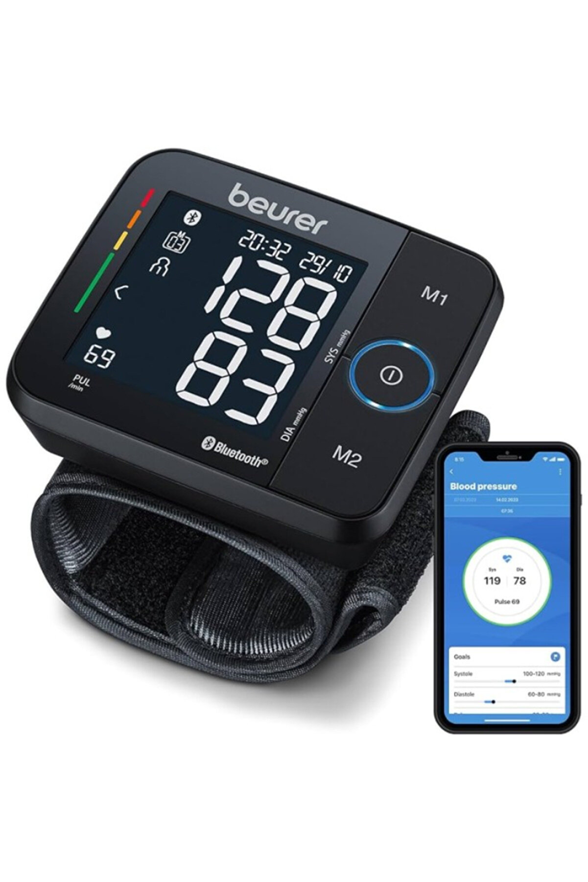 özgürce Kablosuz Bilekten Tansiyon Ölçer | Sağlıklı Kan Basıncı Takibi