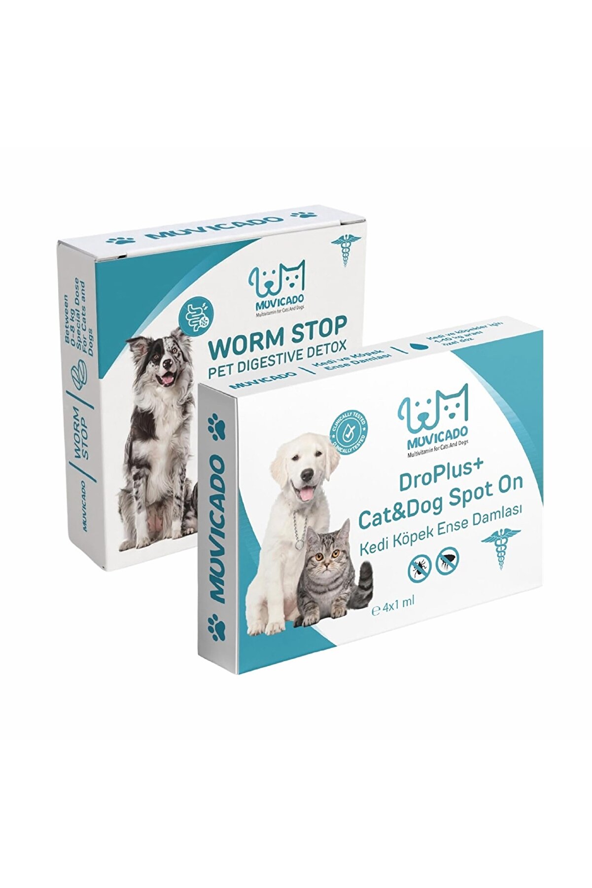 Hype Store Kedi Köpek İç Dış Anti Parazit Bitkisel Damla Seti