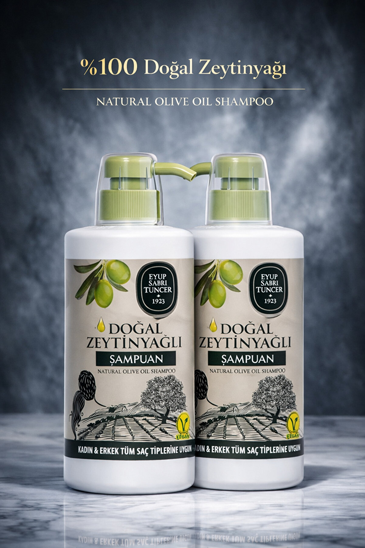 Eyüp Sabri Tuncer Doğal Zeytinyağlı Şampuan 2'li Set 700 ml | Saç Bakım