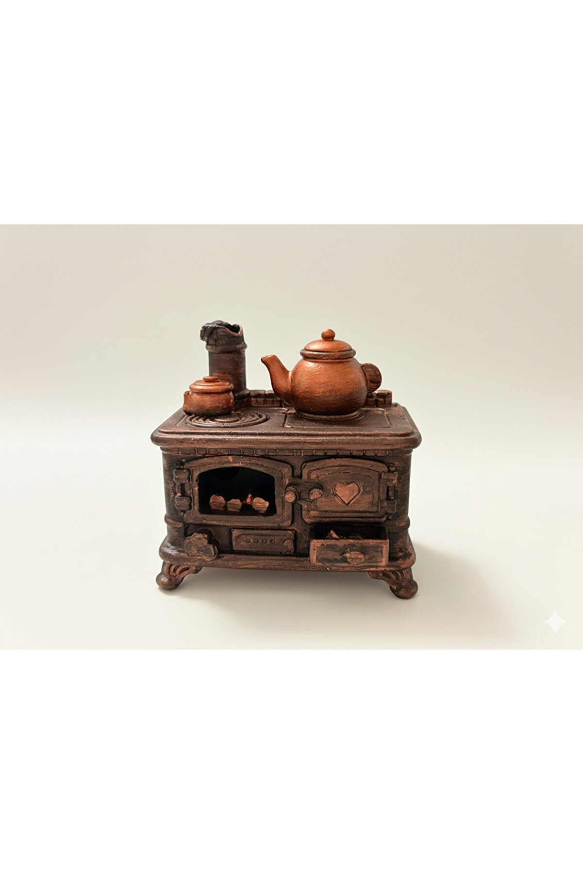 Crealis Nostaljik Mutfak Soba ve Demlik Tütsülük - Bakır Görünüm