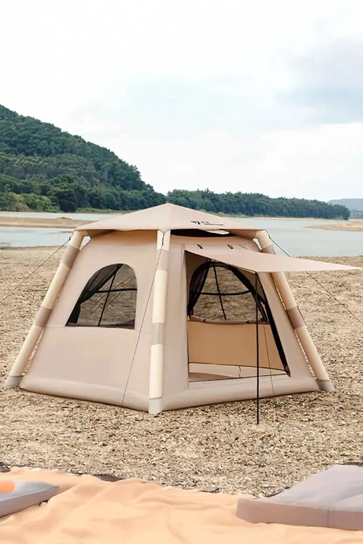 Forestia 4 Kişilik Lüks Şişme Çadır - Havapompalı ve Çantalı Tam Takım