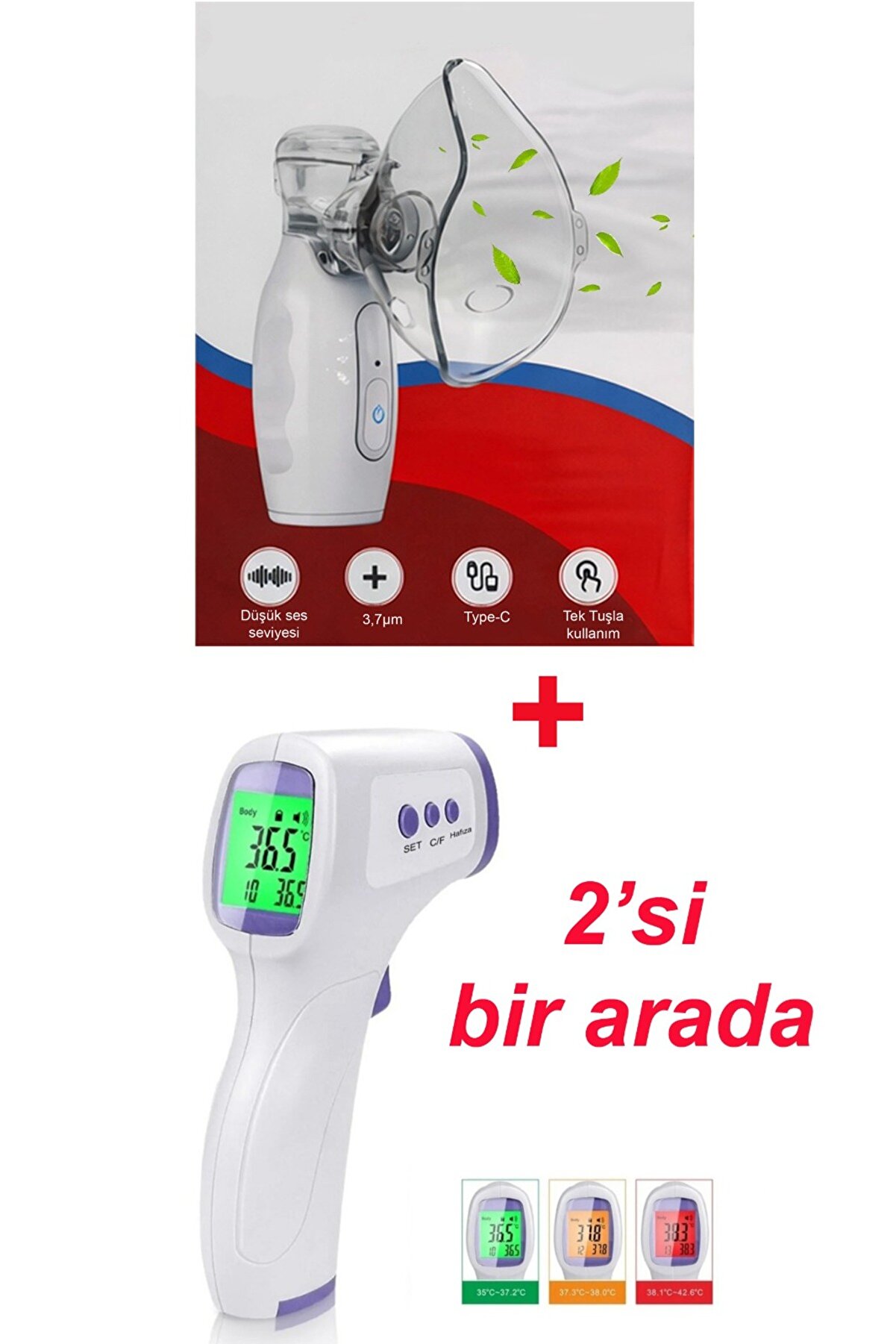 Life Net Medikal JC601 Temassız Ateş Ölçerli Nebülizatör - ₺449.9