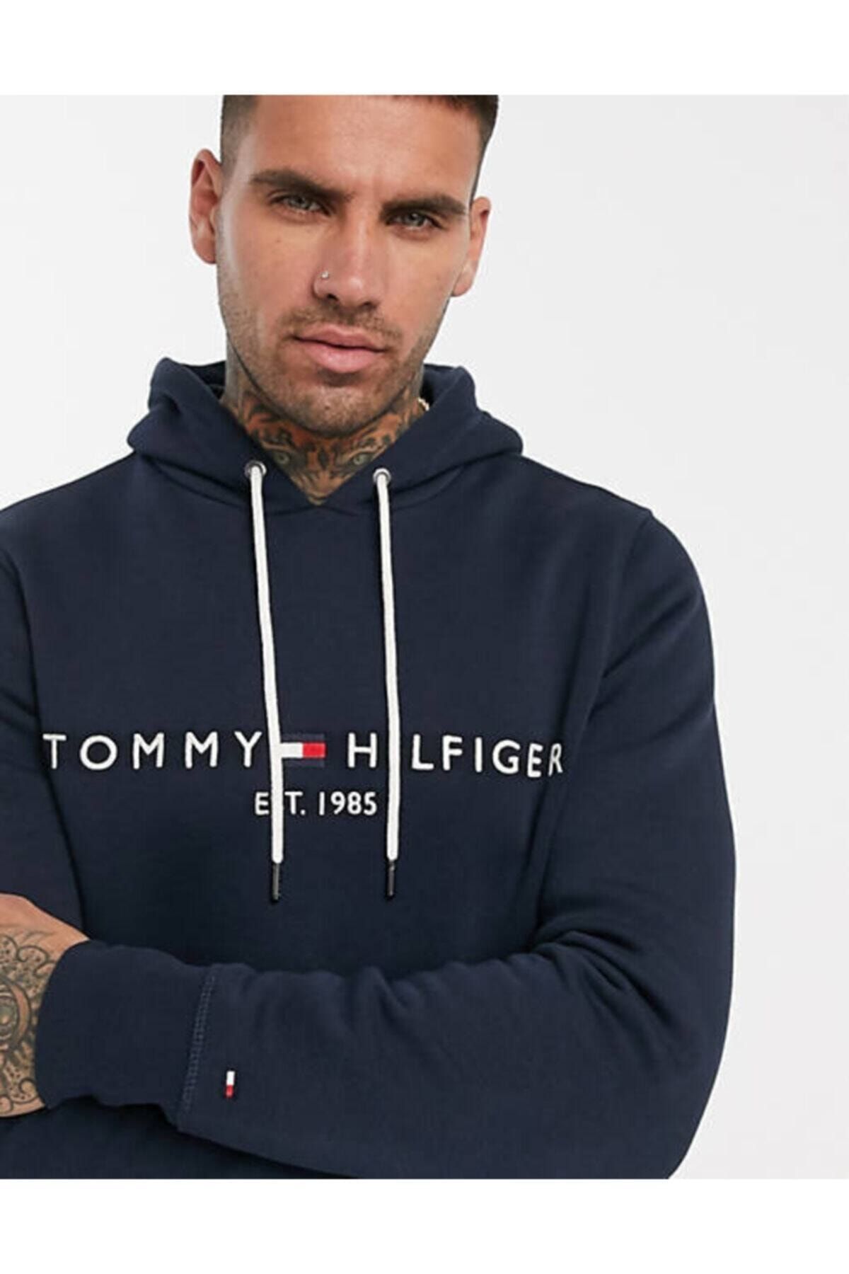 Tommy Hilfiger Core Flag Logo Erkek Sweatshirt