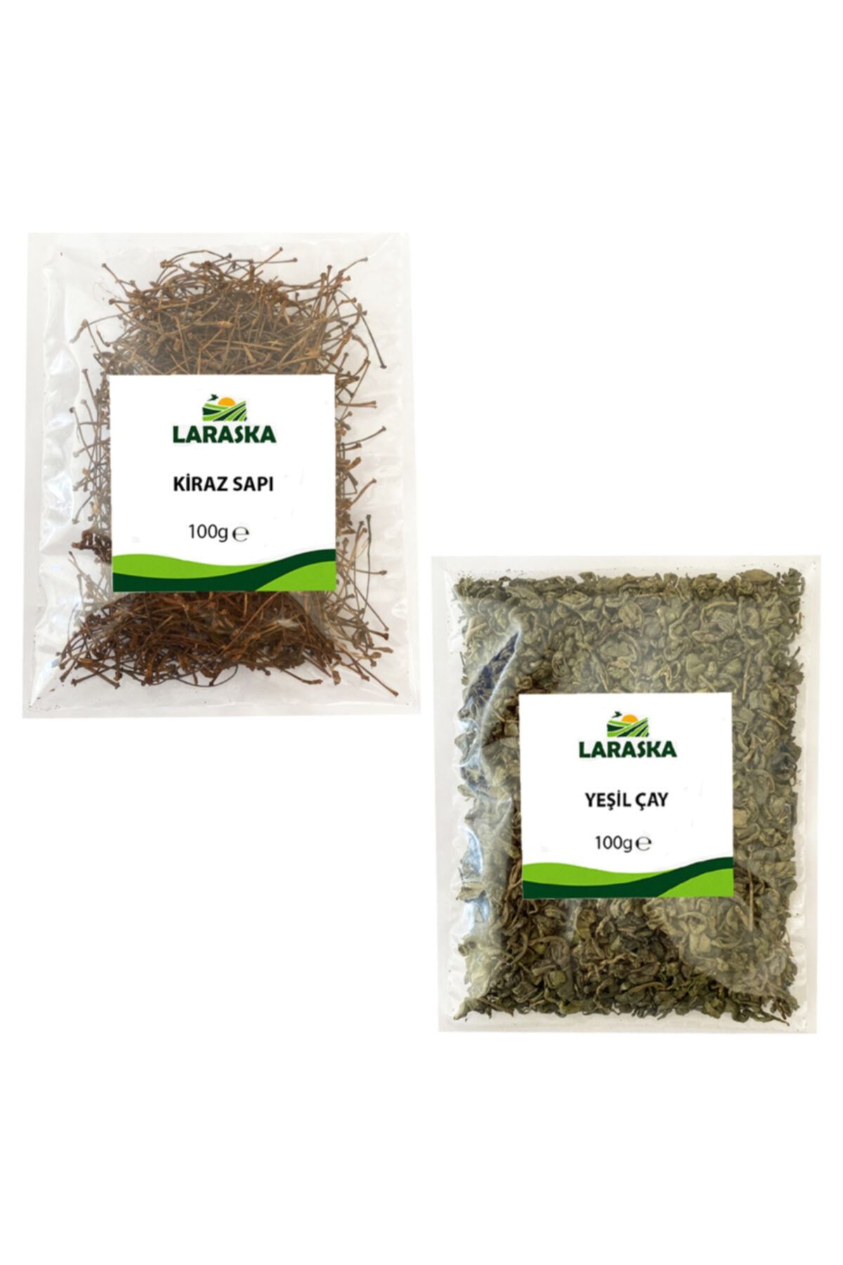 Laraska Yeşil Çay Ve Kiraz Sapı 200g - Kış Çayı Paketi 200g