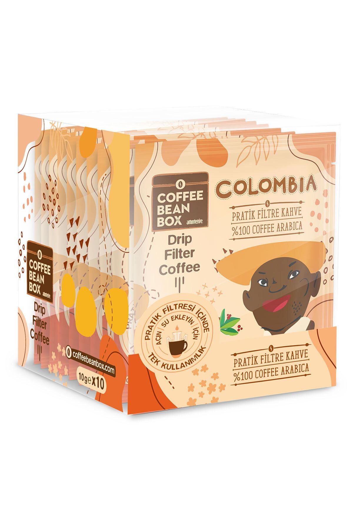 Coffeebeanbox Pratik Filtre Kahve Colombia 10'lu Kutu
