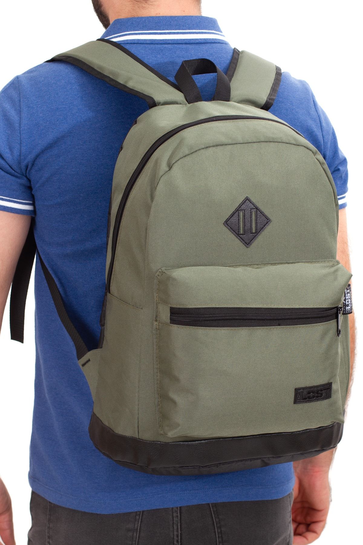 Newish Backpack Unisex Sırt Çantası Siyah (okul,spor,laptop,notebook),(45x35cm)