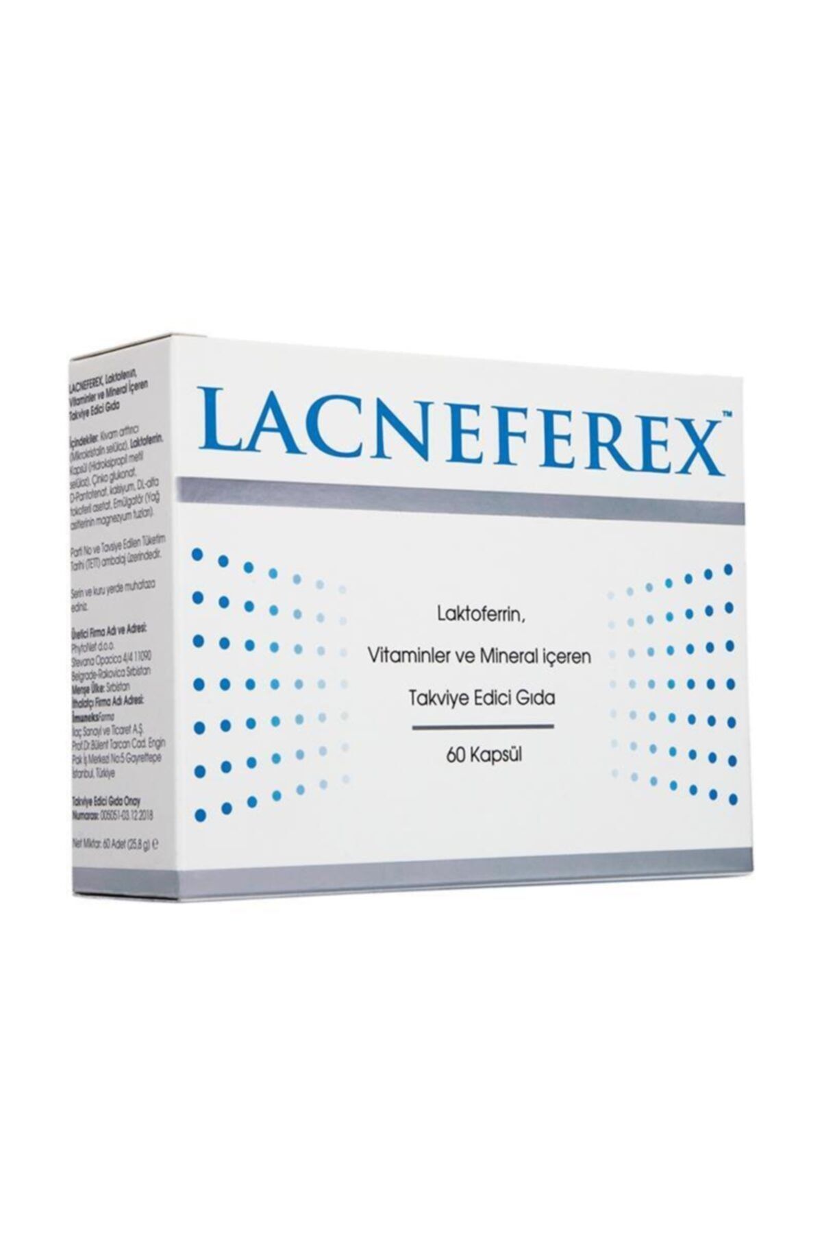 Imuneks Lacneferex Takviye Edici Gıda 60 Kapsül